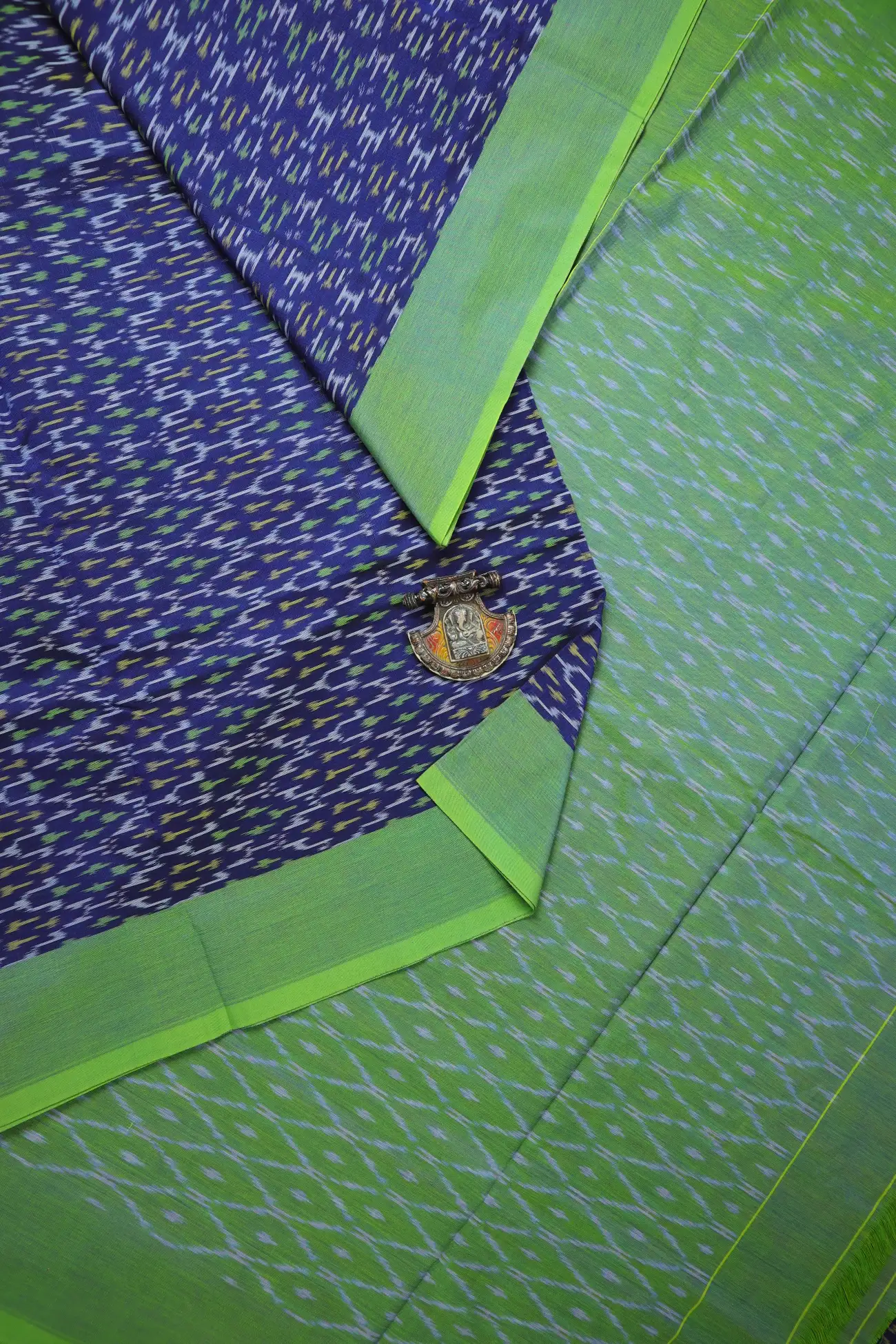 navy-ikat-ikat-saree-is001449-a