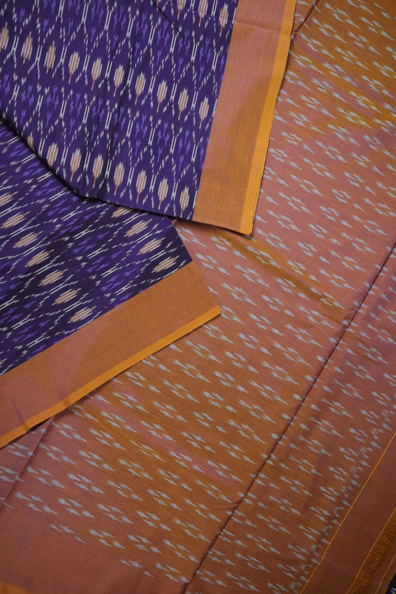indigo-ikat-ikat-saree-is001472-b