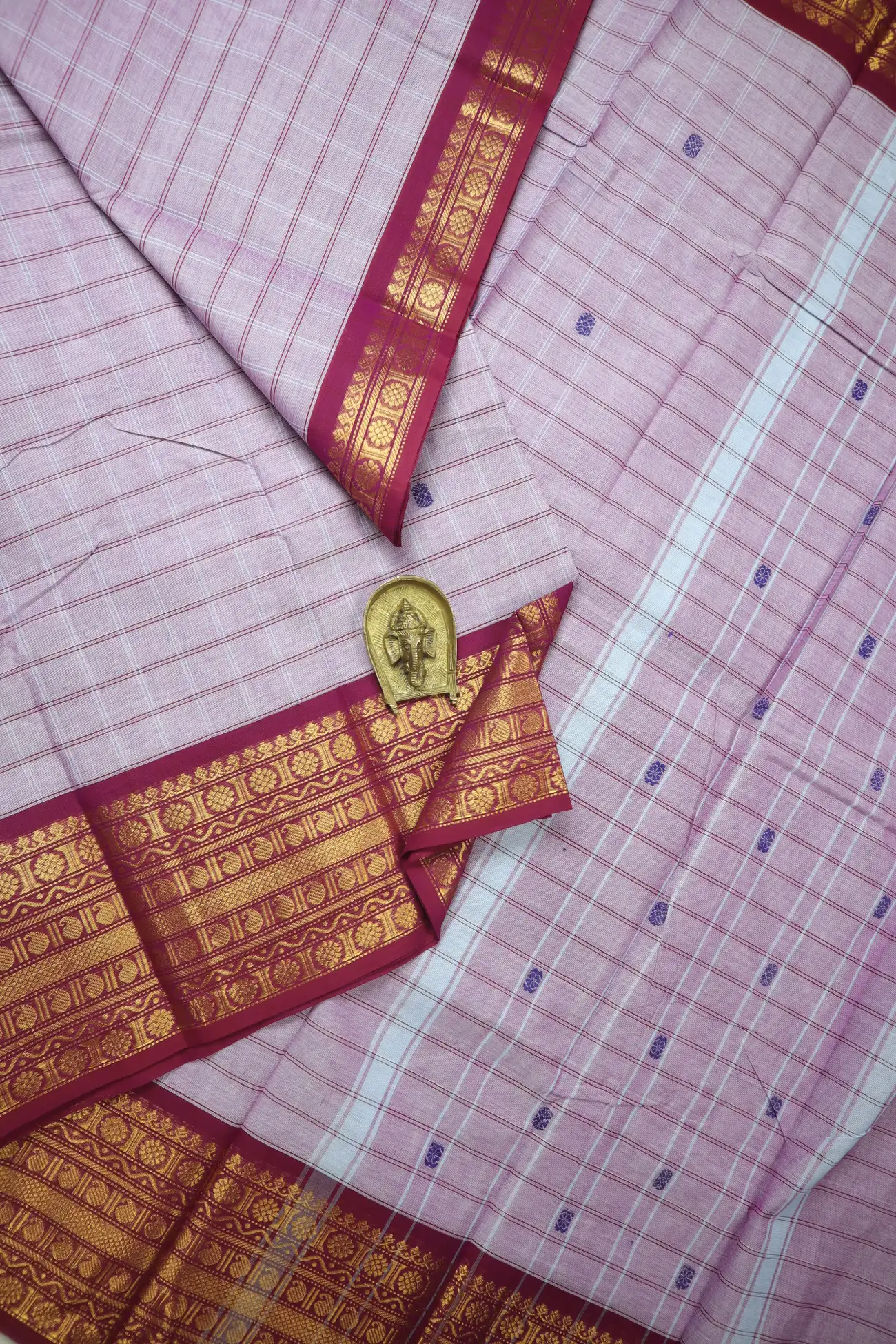 plum-mango-checked-saree-ck002807-a