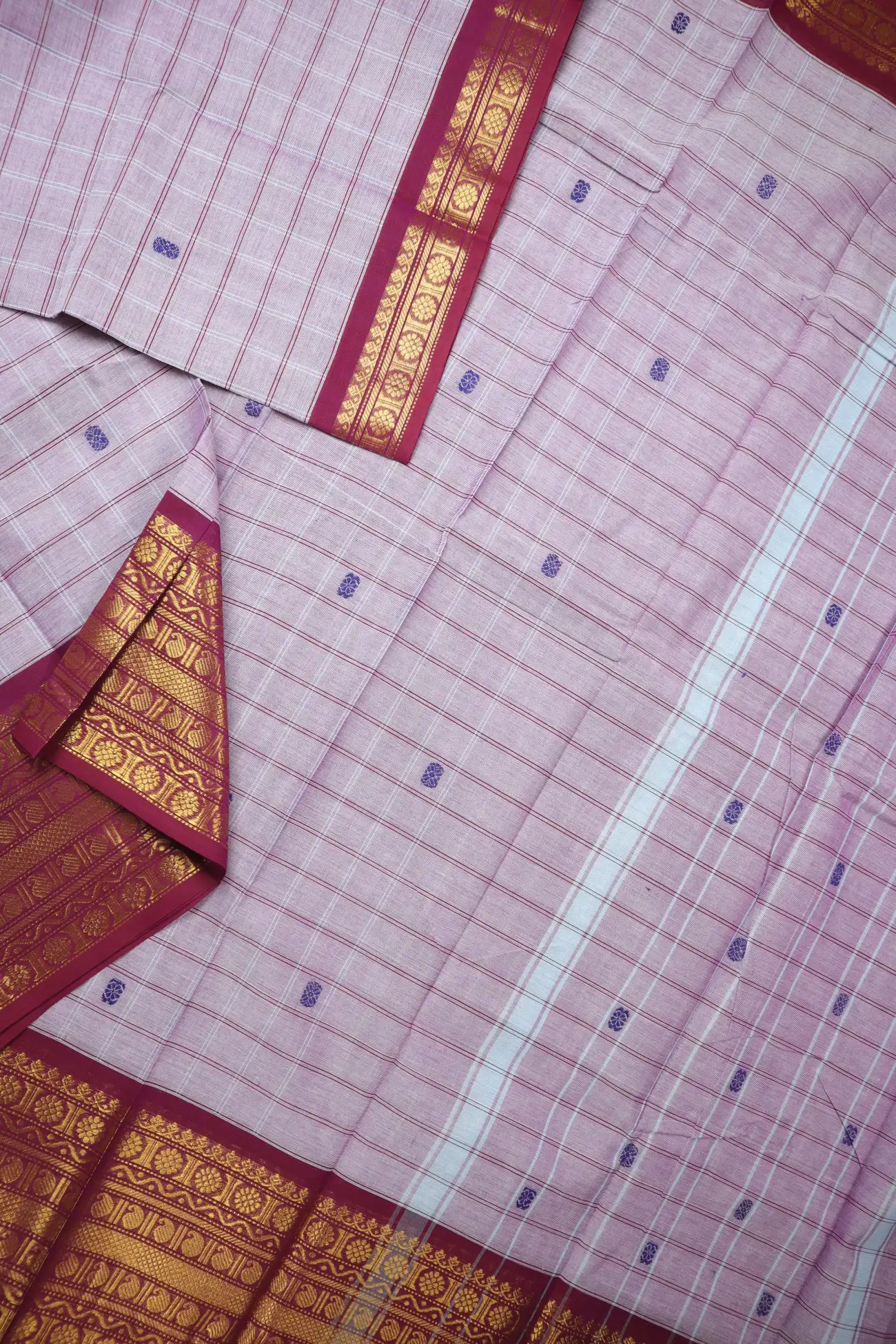 plum-mango-checked-saree-ck002807-b