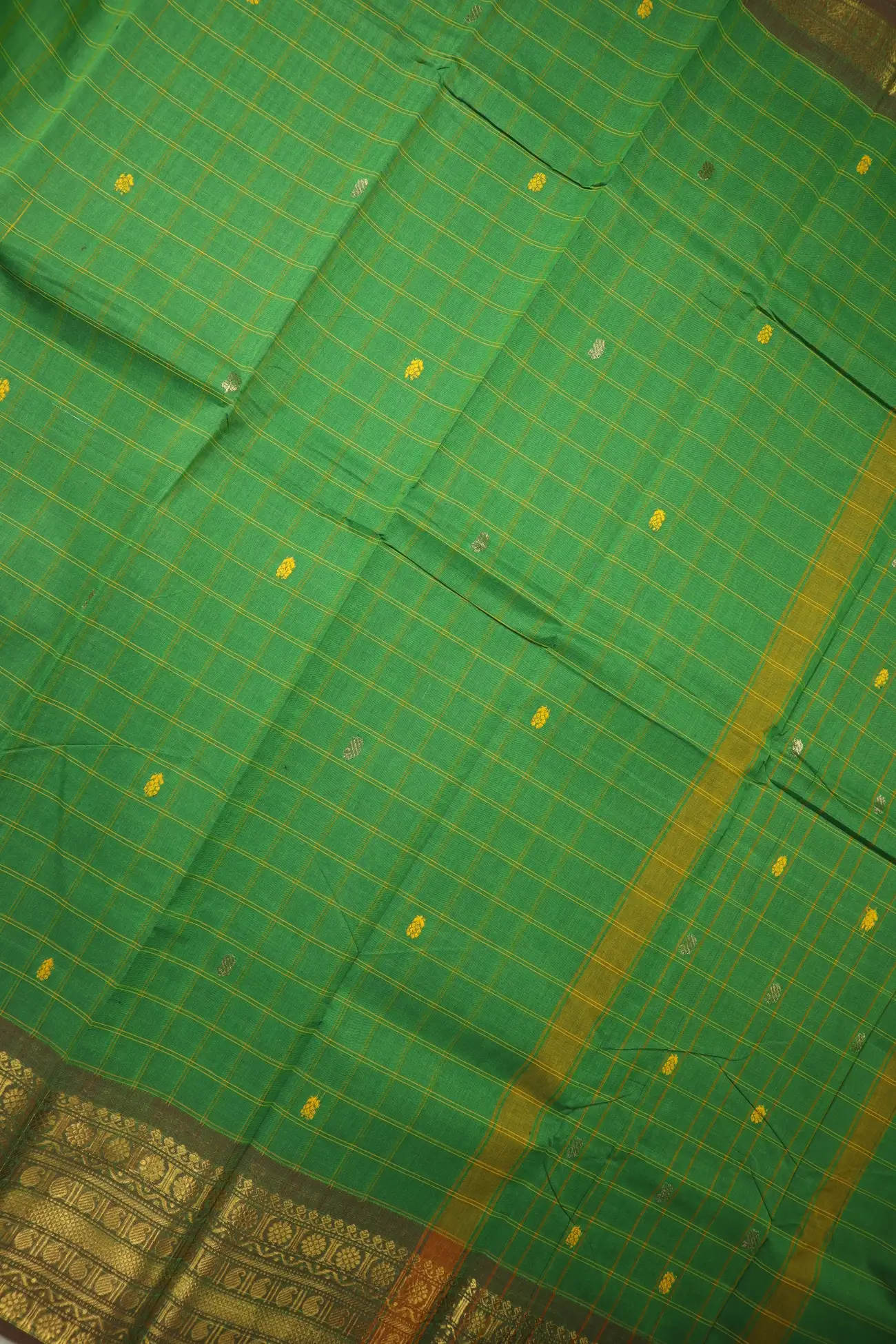 green-mango-checked-saree-ck002803-c
