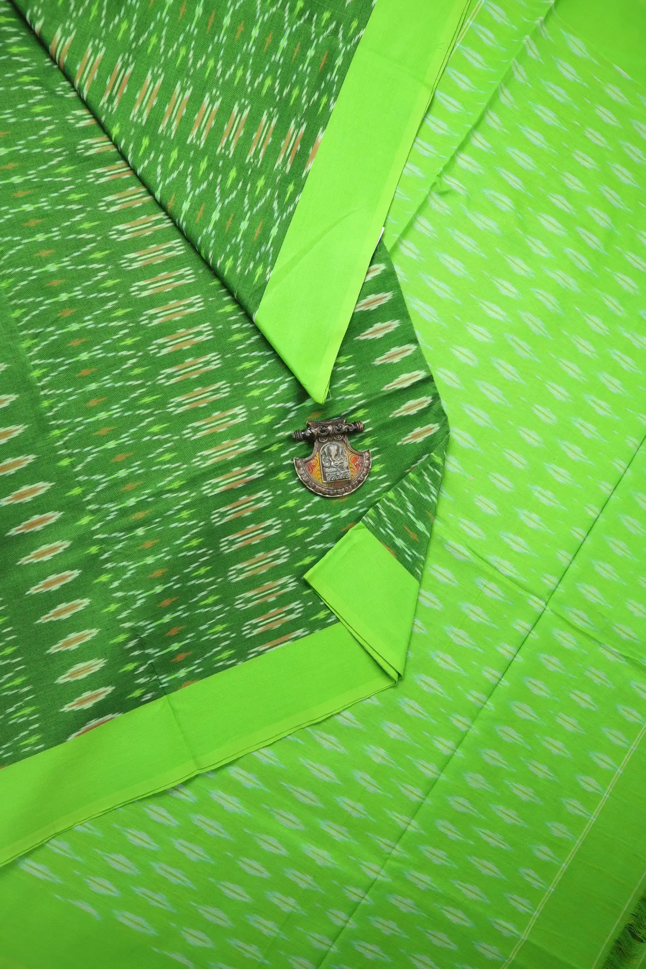 green-ikat-ikat-saree-is001429-a