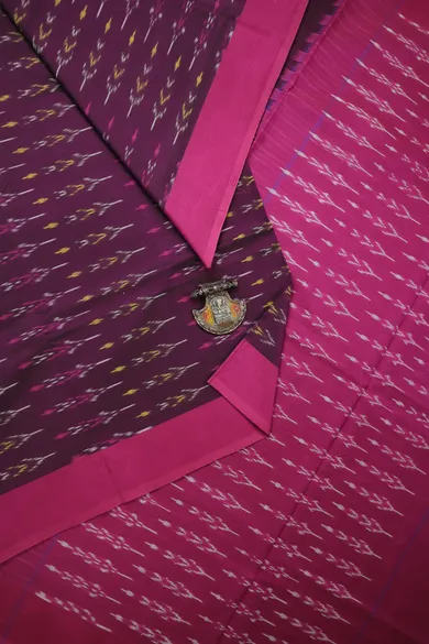 magenta-ikat-ikat-saree-is001431-a