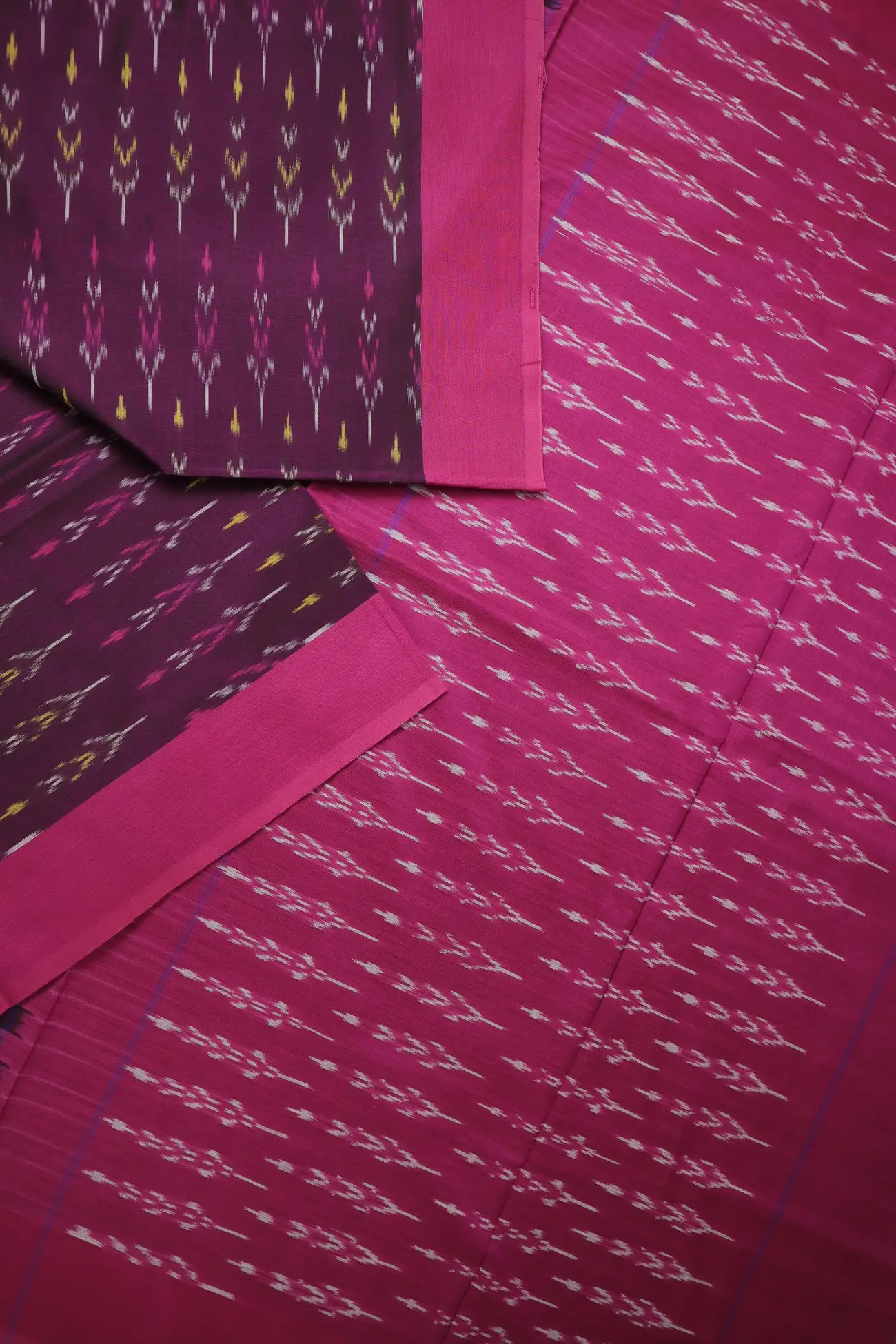 magenta-ikat-ikat-saree-is001431-b