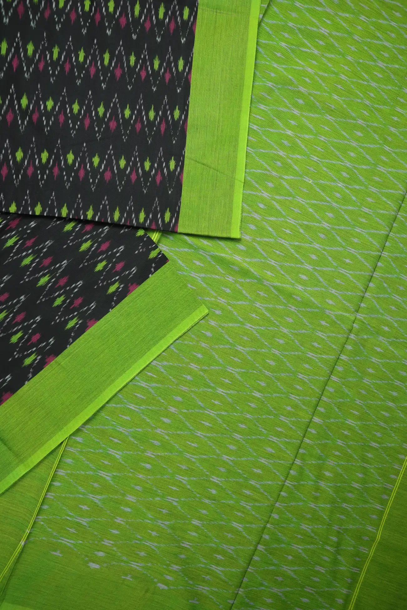 black-ikat-ikat-saree-is001476-b