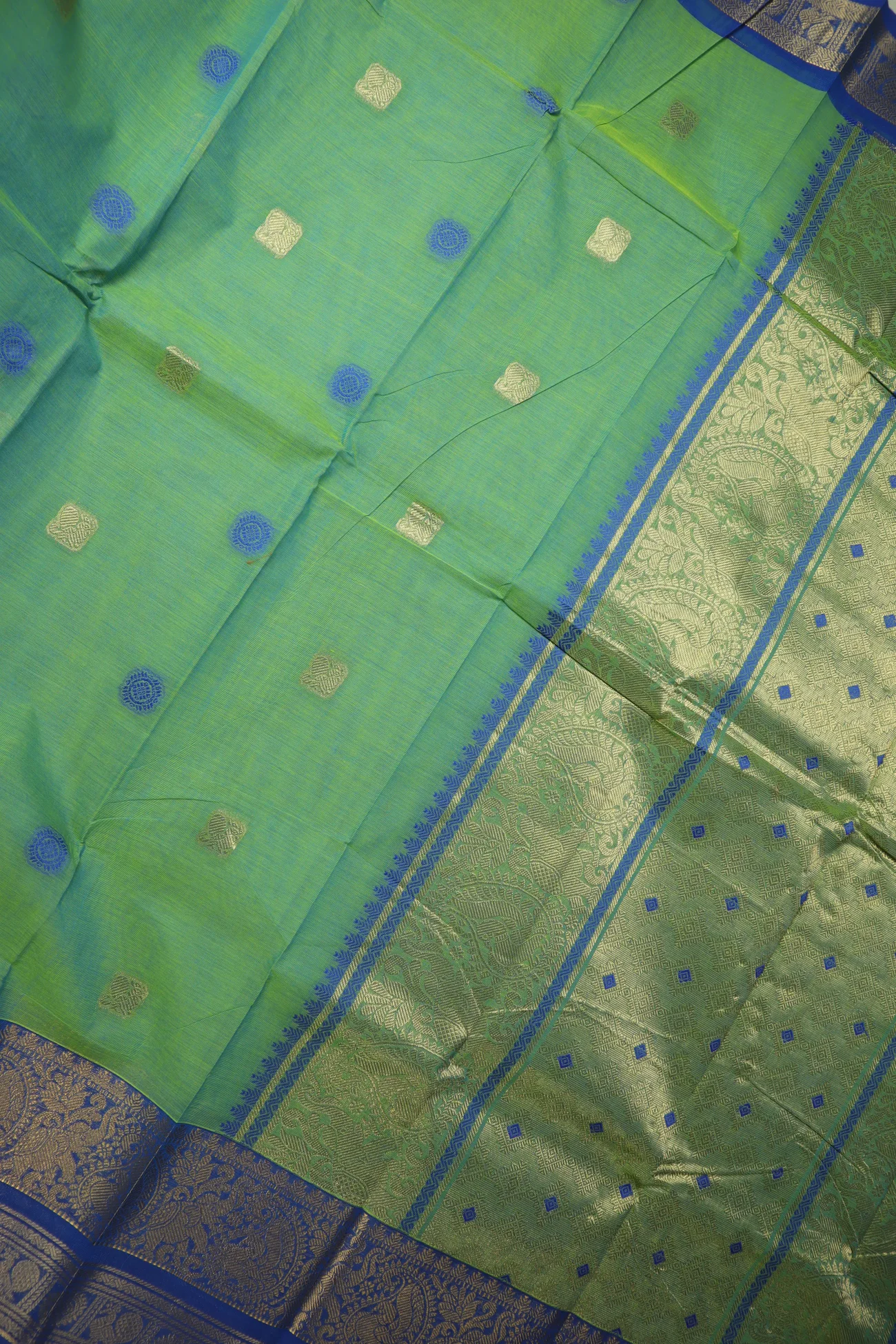 lime-green-elephant-peacock-kanchi-cotton-saree-uu005599-c