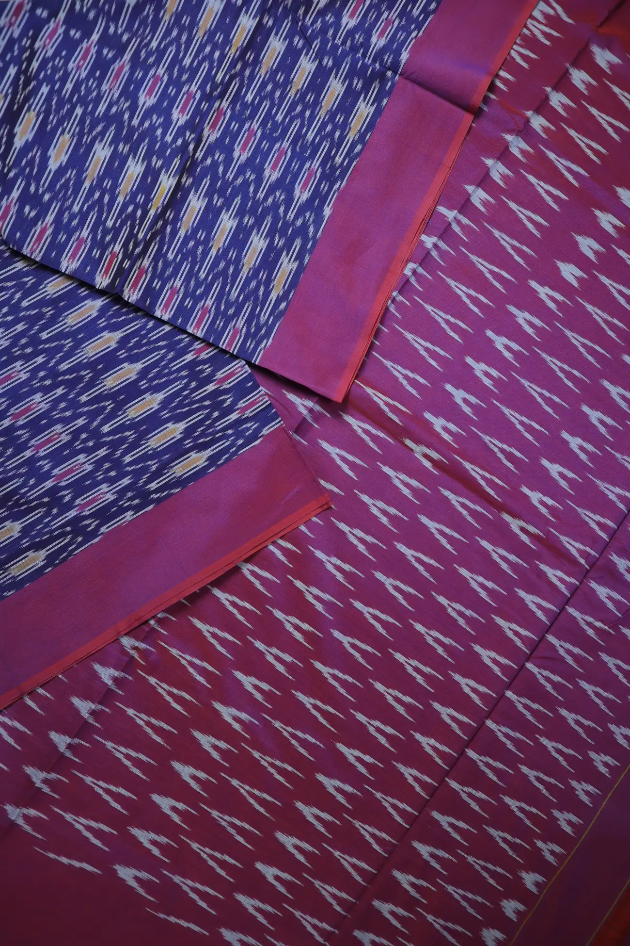 indigo-ikat-ikat-saree-is001469-b