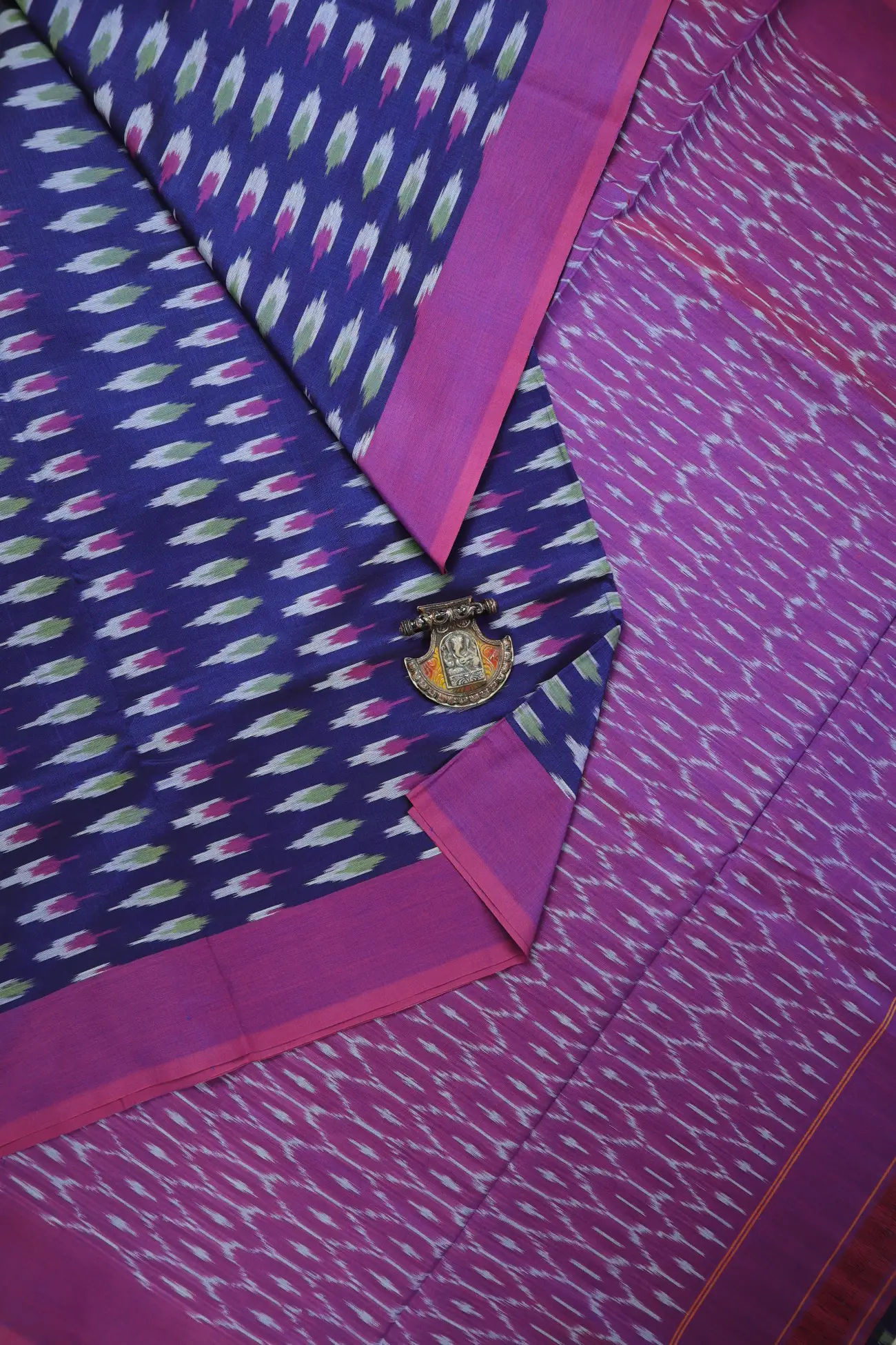 navy-ikat-ikat-saree-is001446-a