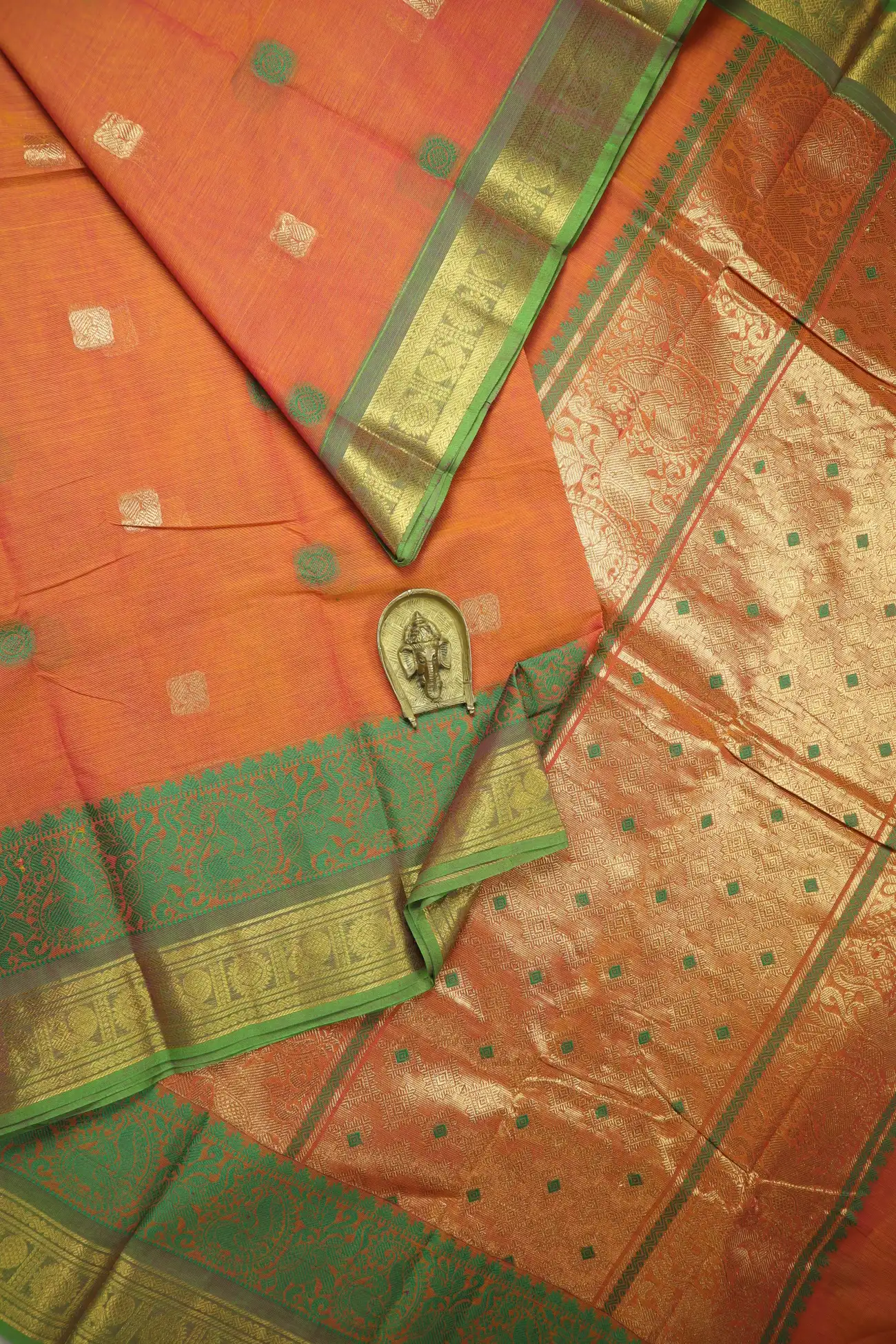 orange-mango-peacock-kanchi-cotton-saree-uu005639-a