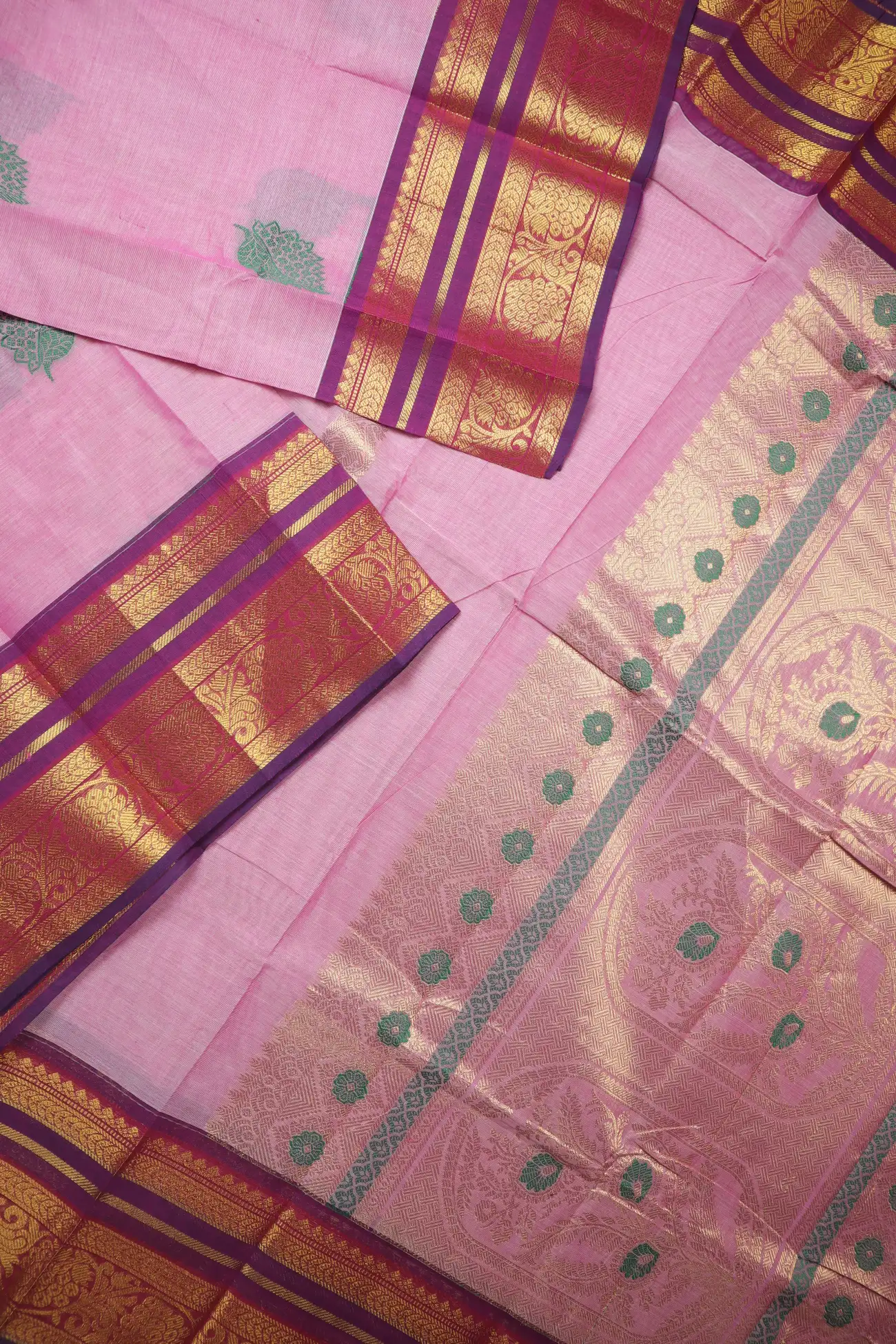light-pink-mango-leaf-kanchi-cotton-saree-uu005570-b