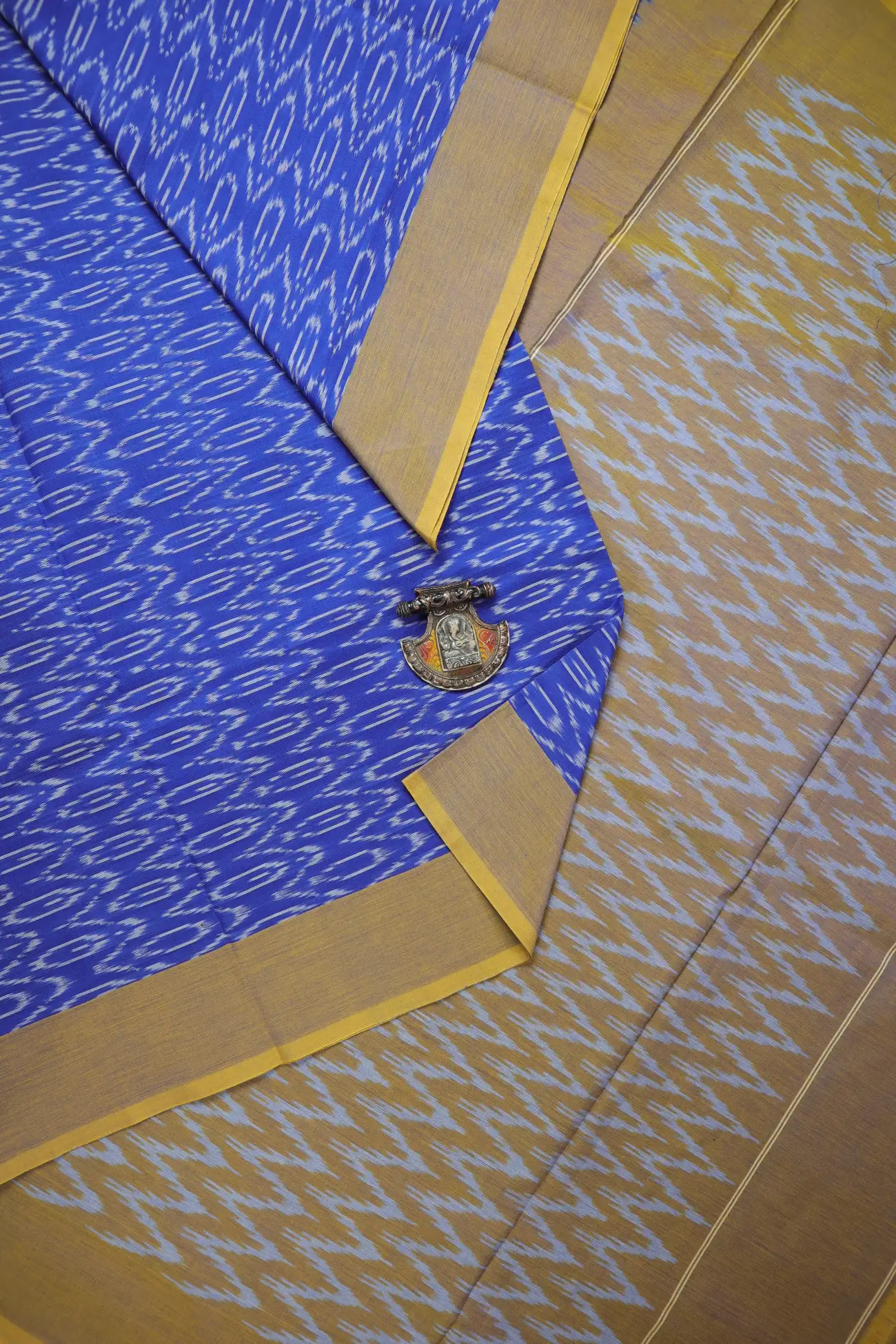 blue-ikat-ikat-saree-is001444-a
