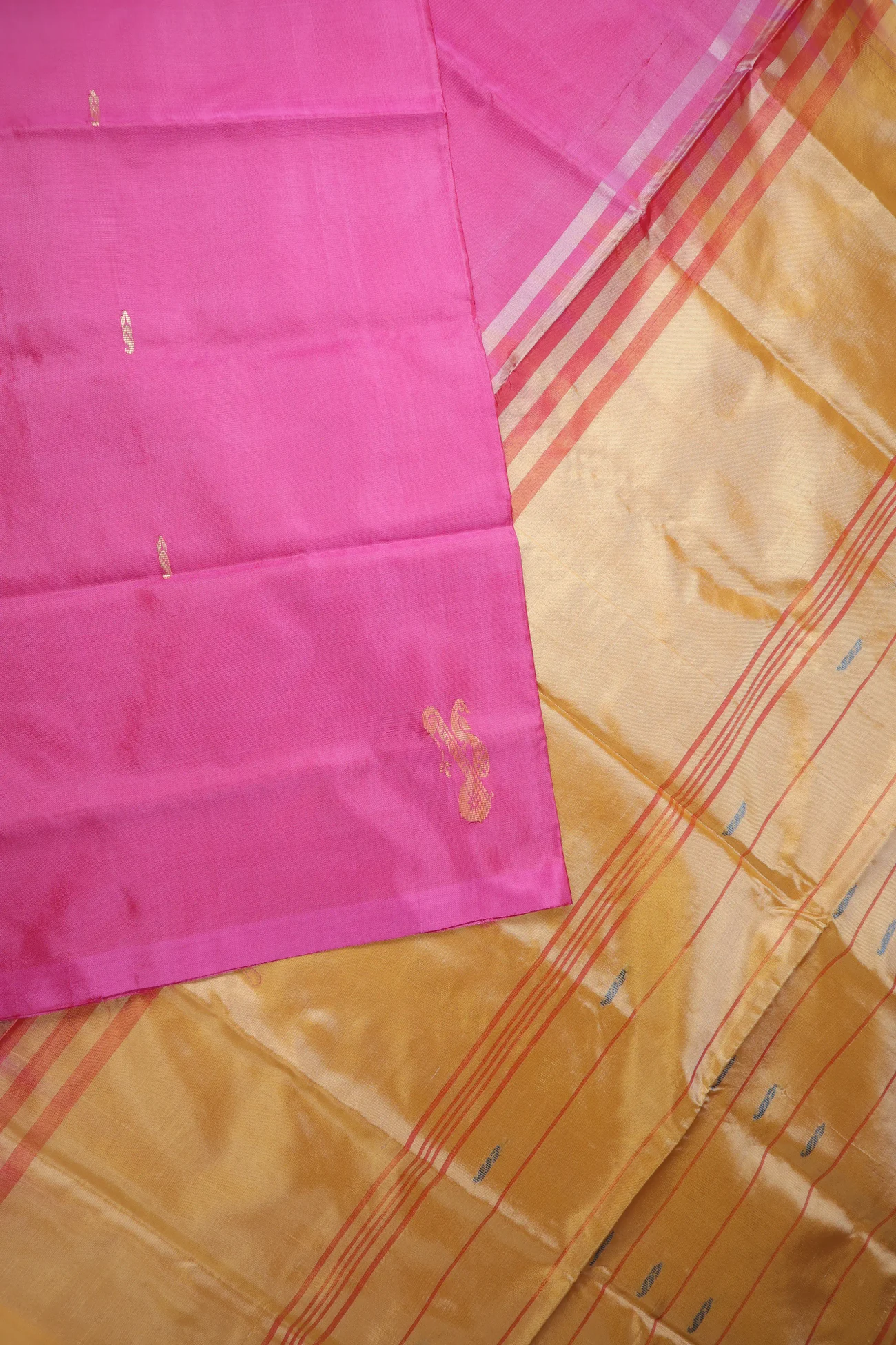 hot-pink-peacock-banana-pith-silk-saree-bps000605-c