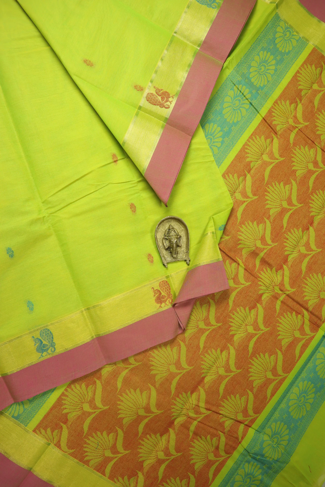 green-yellow-flower-annapakshi-coimbatore-cotton-saree-cbe000508-a