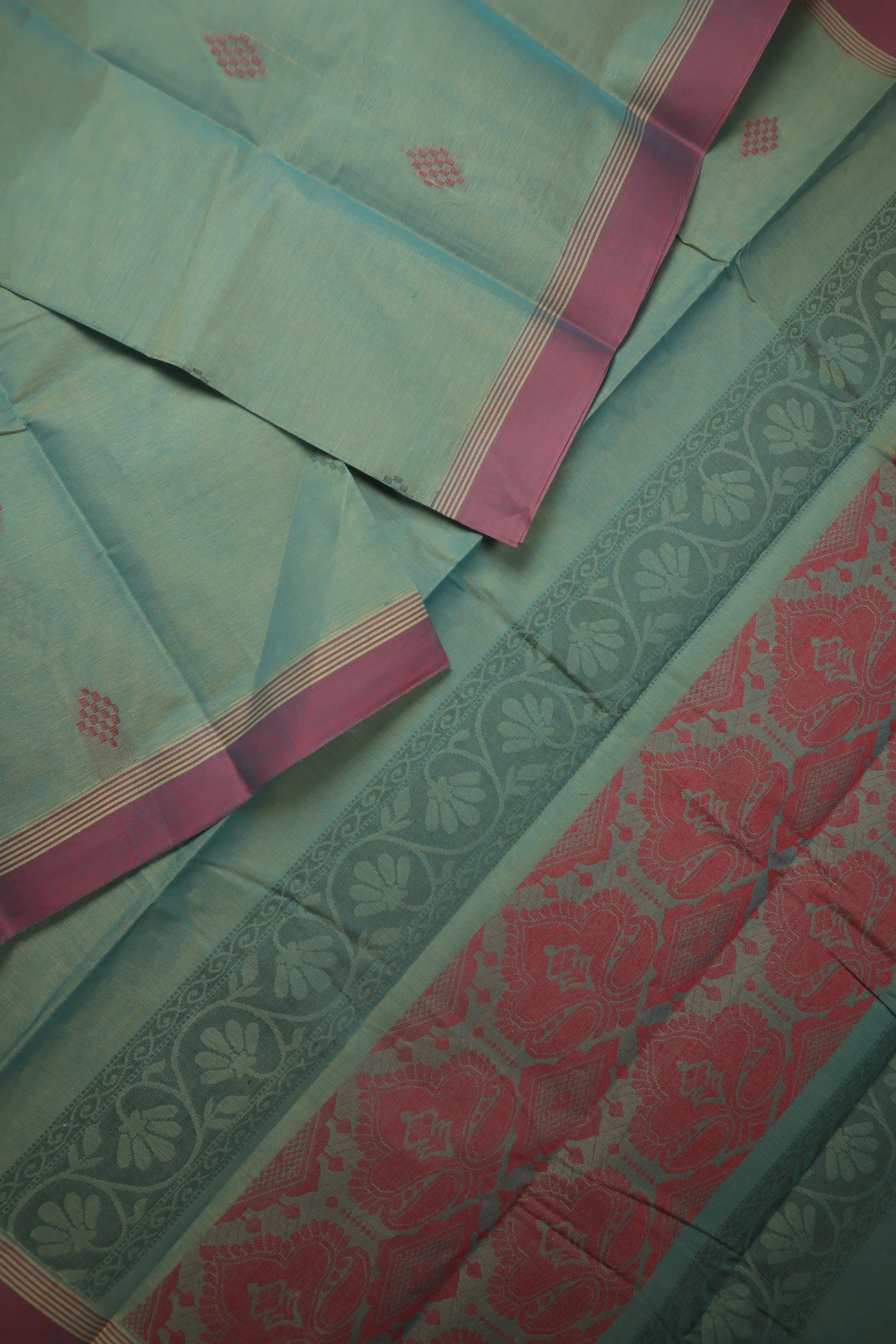 steel-blue-diamoned-coimbatore-cotton-saree-cbe000527-b