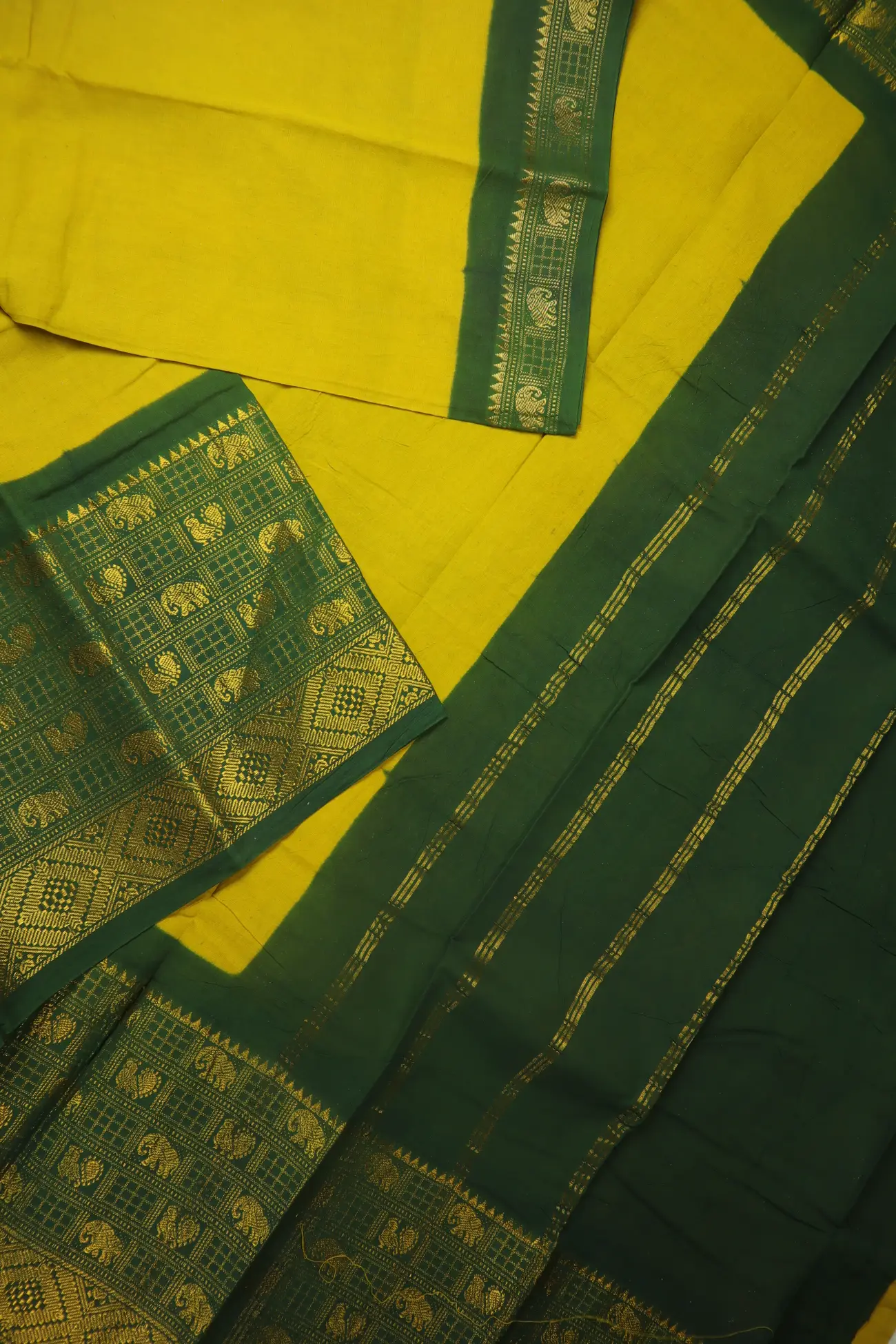 mustard-elephant-peacock-madurai-sungudi-saree-ss006360-b