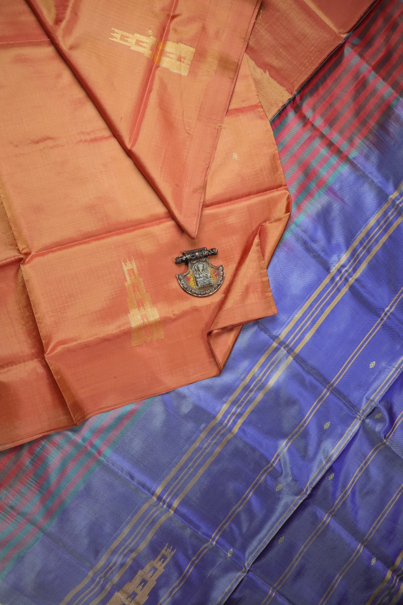 indian-red-temple-banana-pith-silk-saree-bps000580-a