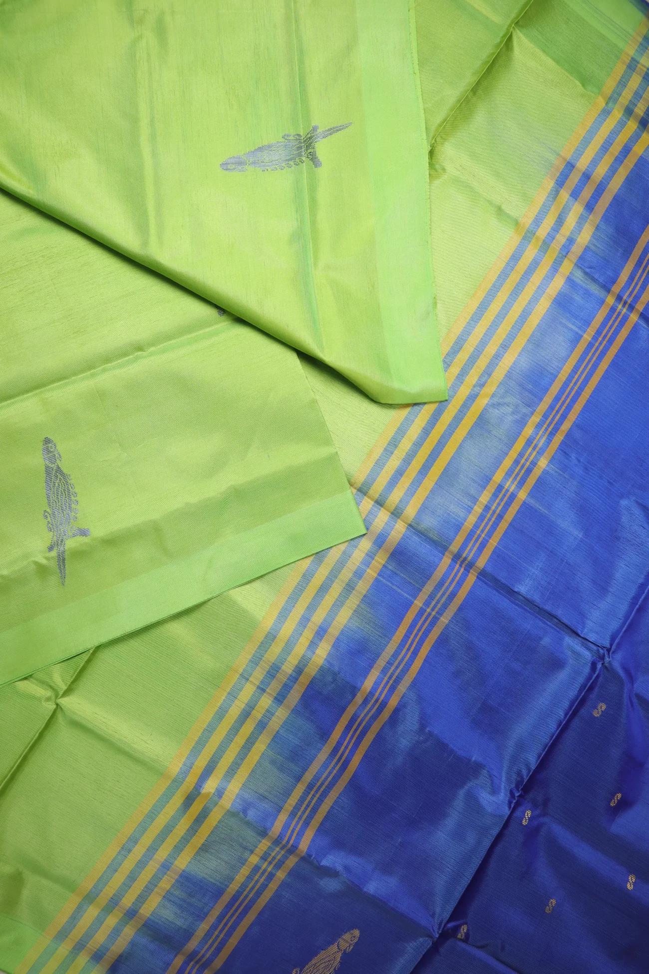 light-green-parrot-banana-pith-silk-saree-bps000592-b