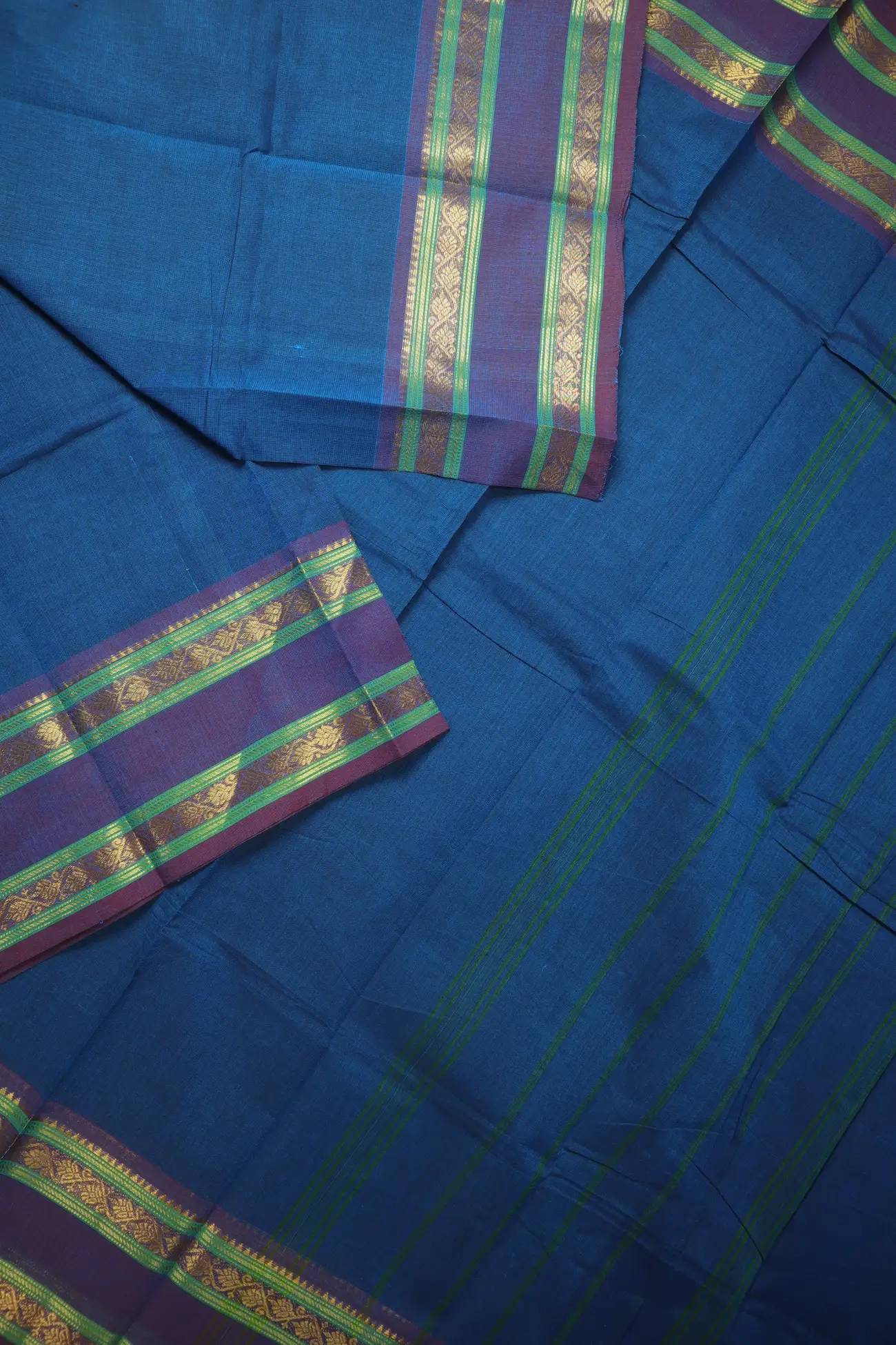 peacock-blue-flower-grand-chettinad-saree-gc002760-b