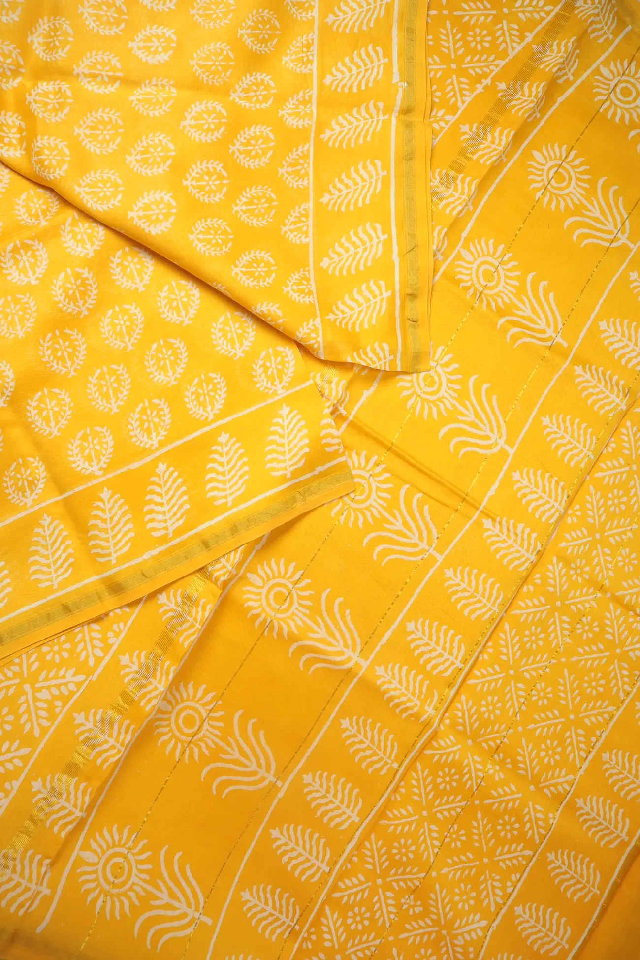 yellow-flower-chanderi-saree-cs000665-b