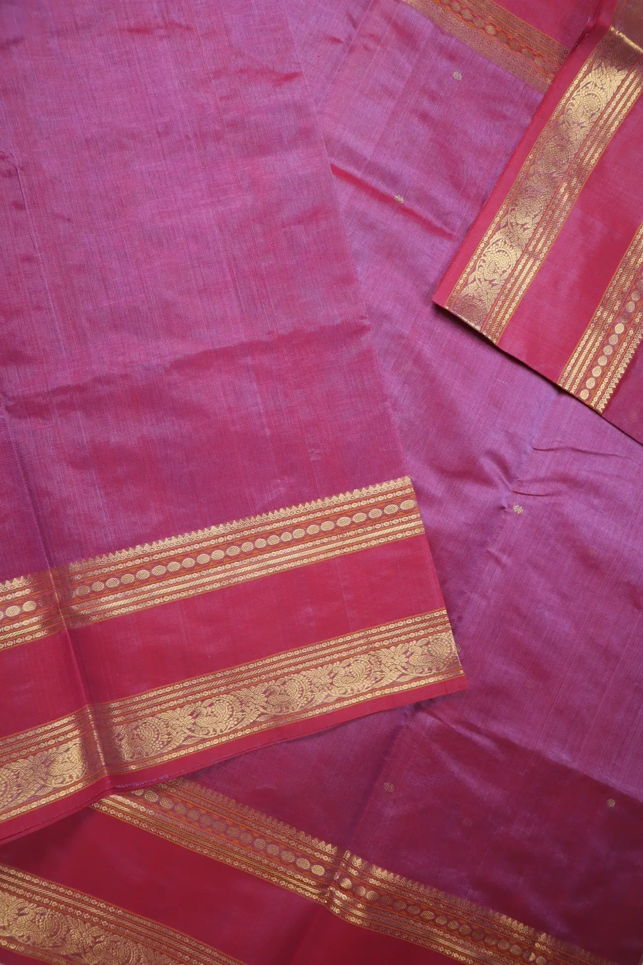 magenta-peacock-elephant-kalamagal-rettai-pettu-kanchi-silk-cotton-saree-sc003122-e