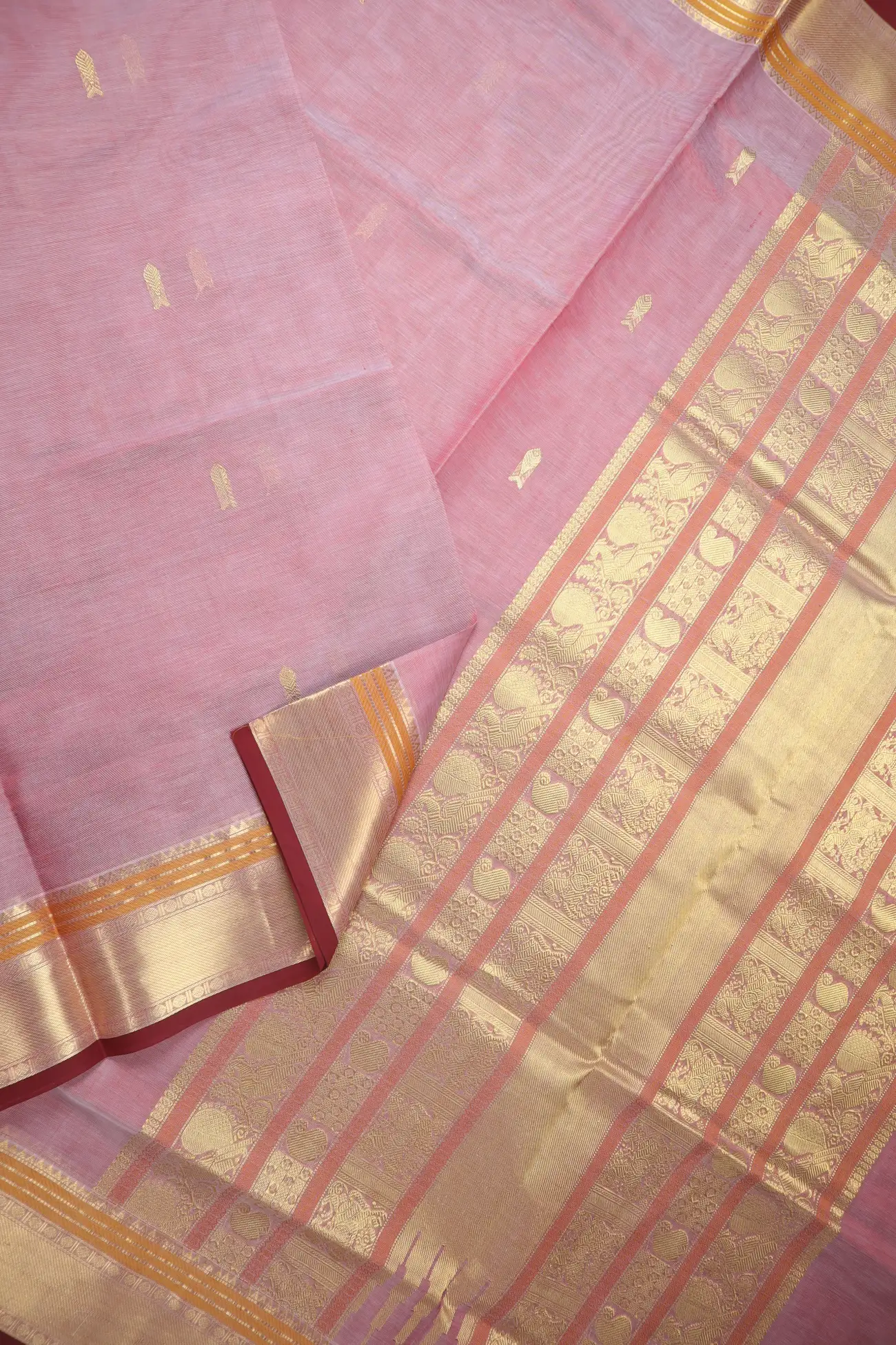 coral-ruthratcham-fish-mango-peacock-kanchi-silk-cotton-saree-sc003082-b