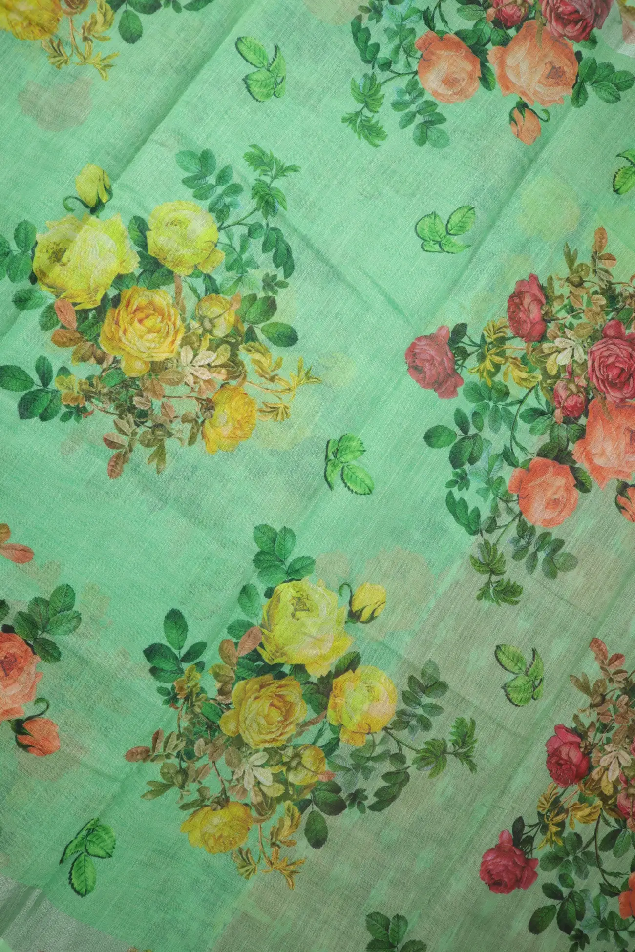 green-flower-linen-block-printed-saree-lnp000253-c