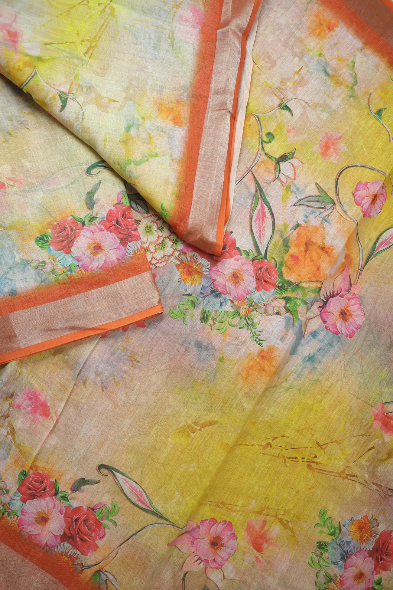 yellow-flower-linen-block-printed-saree-lnp000226-2-b
