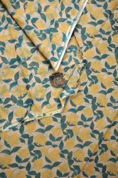 wheat-flower-leaf-linen-block-printed-saree-lnp000232-a