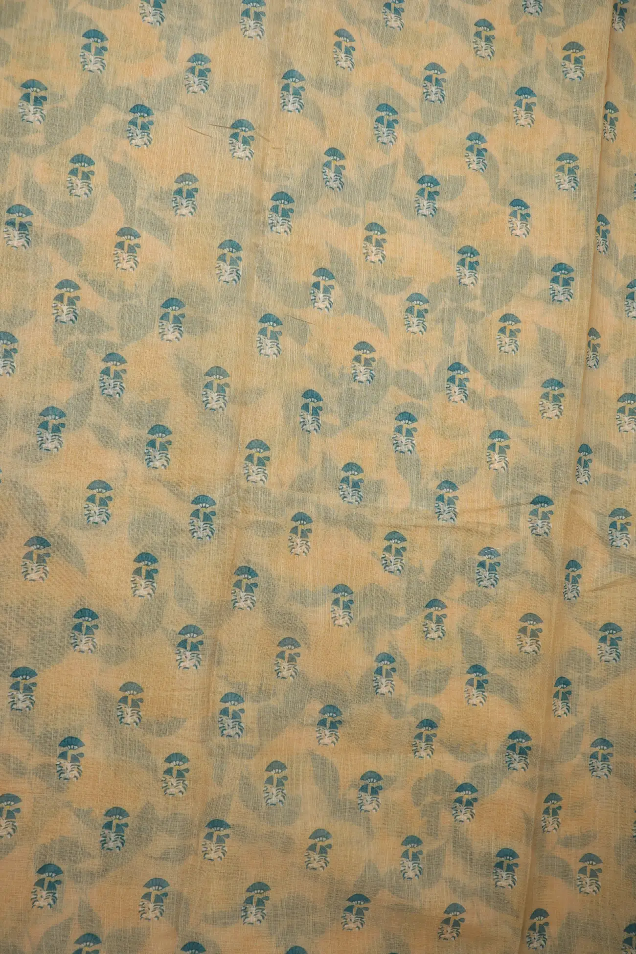 wheat-flower-leaf-linen-block-printed-saree-lnp000232-d