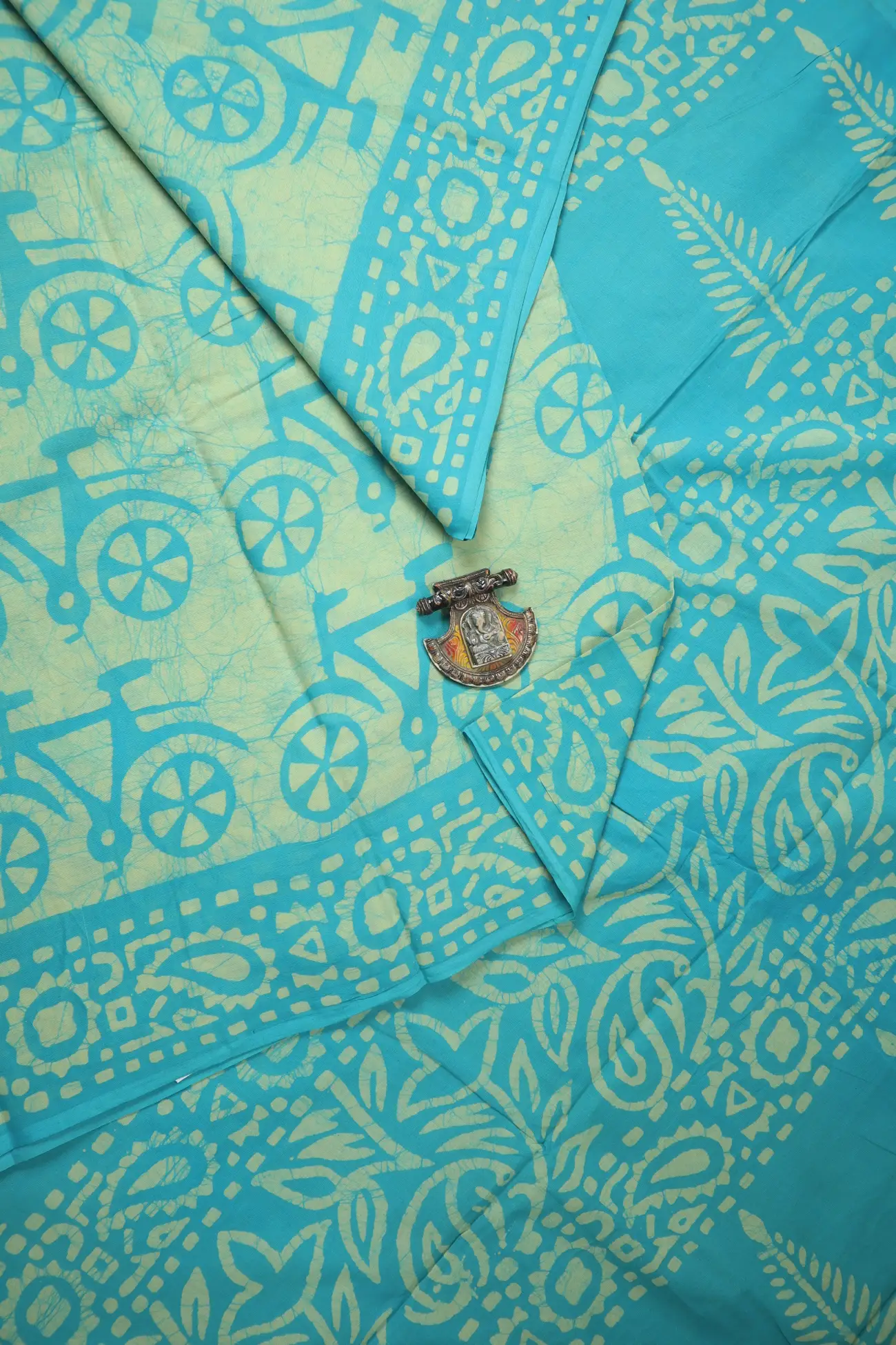 sky-blue-cycle-mulmul-cotton-saree-mm001930-a