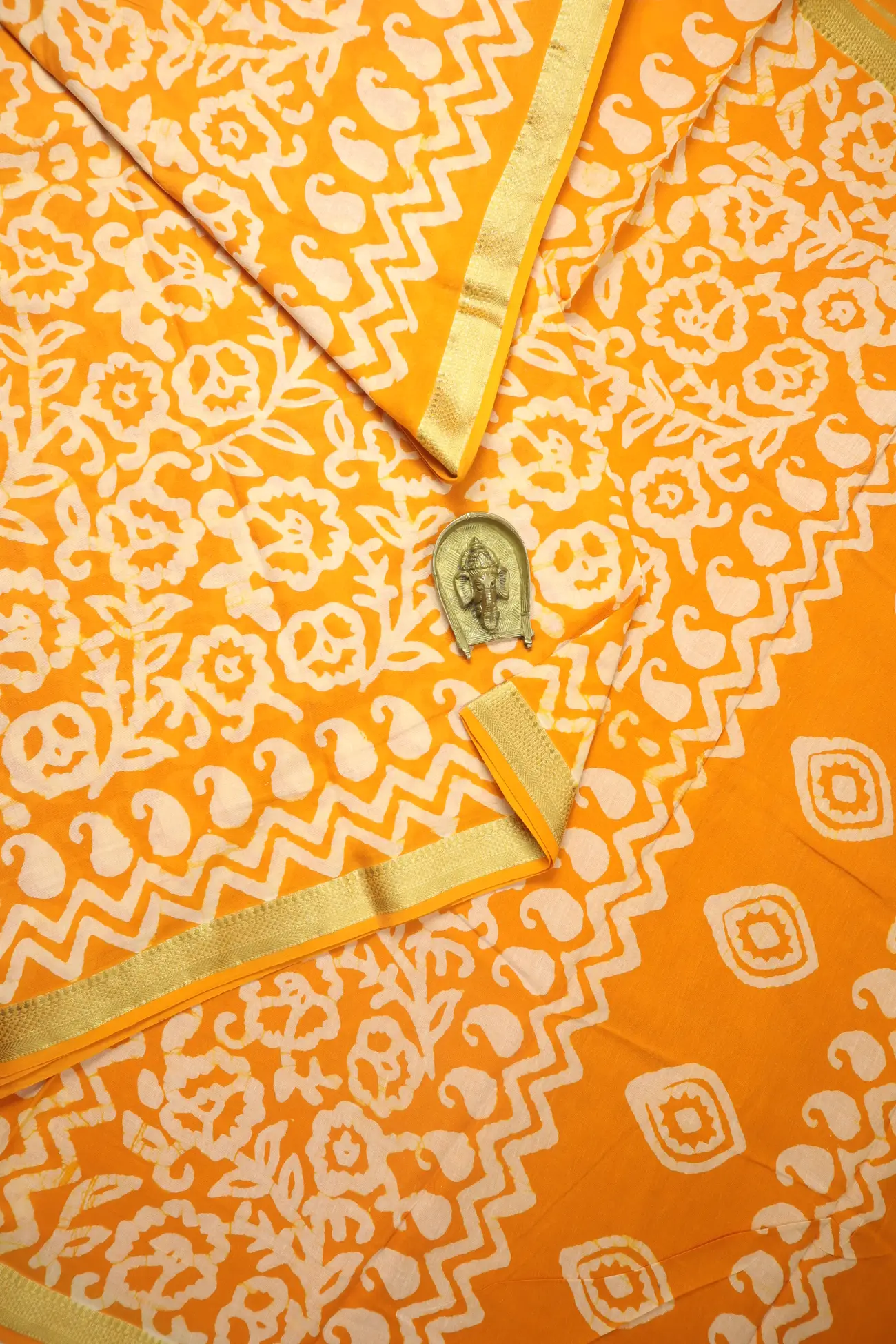orange-flower-mulmul-cotton-saree-mm001958-a