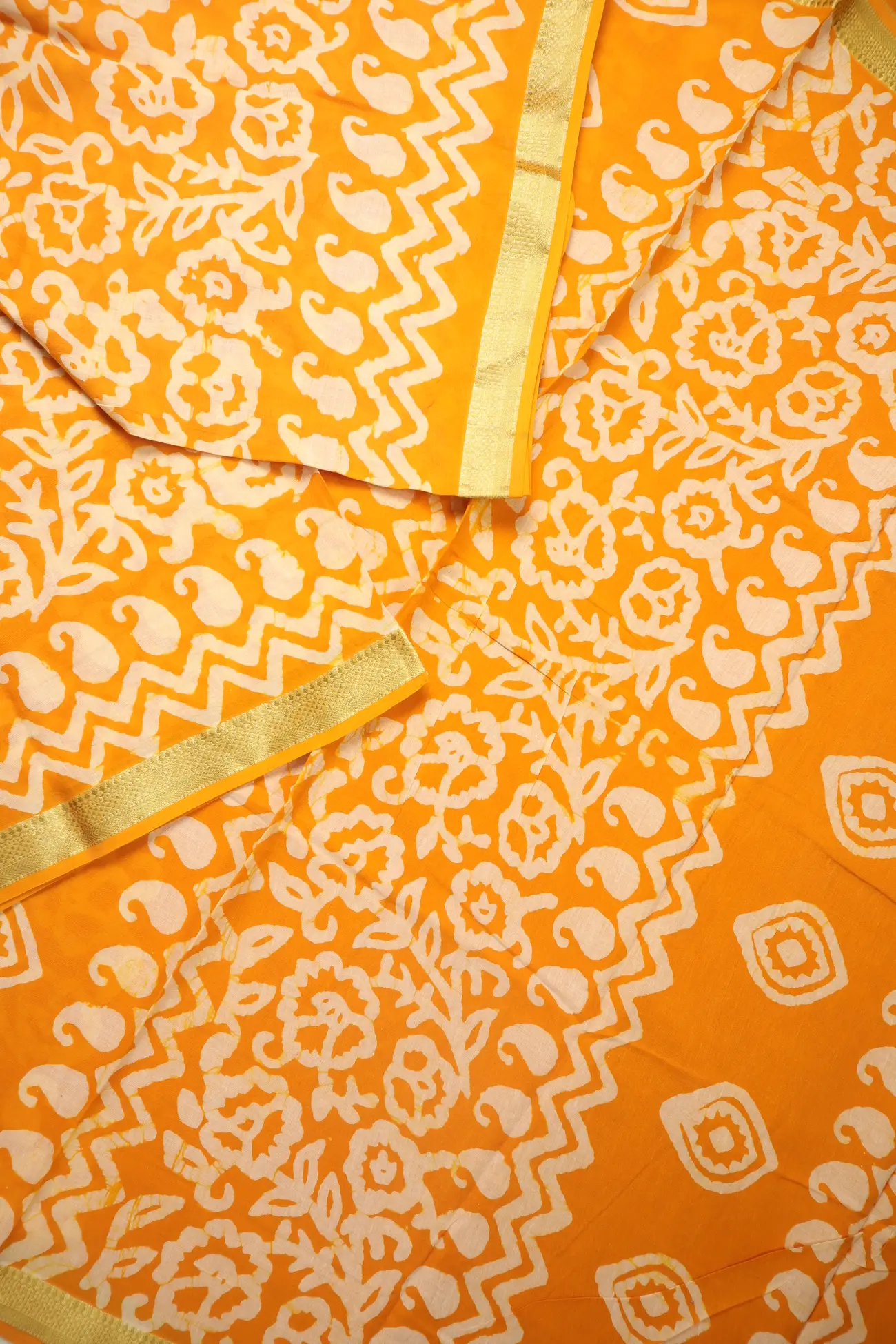 orange-flower-mulmul-cotton-saree-mm001958-b