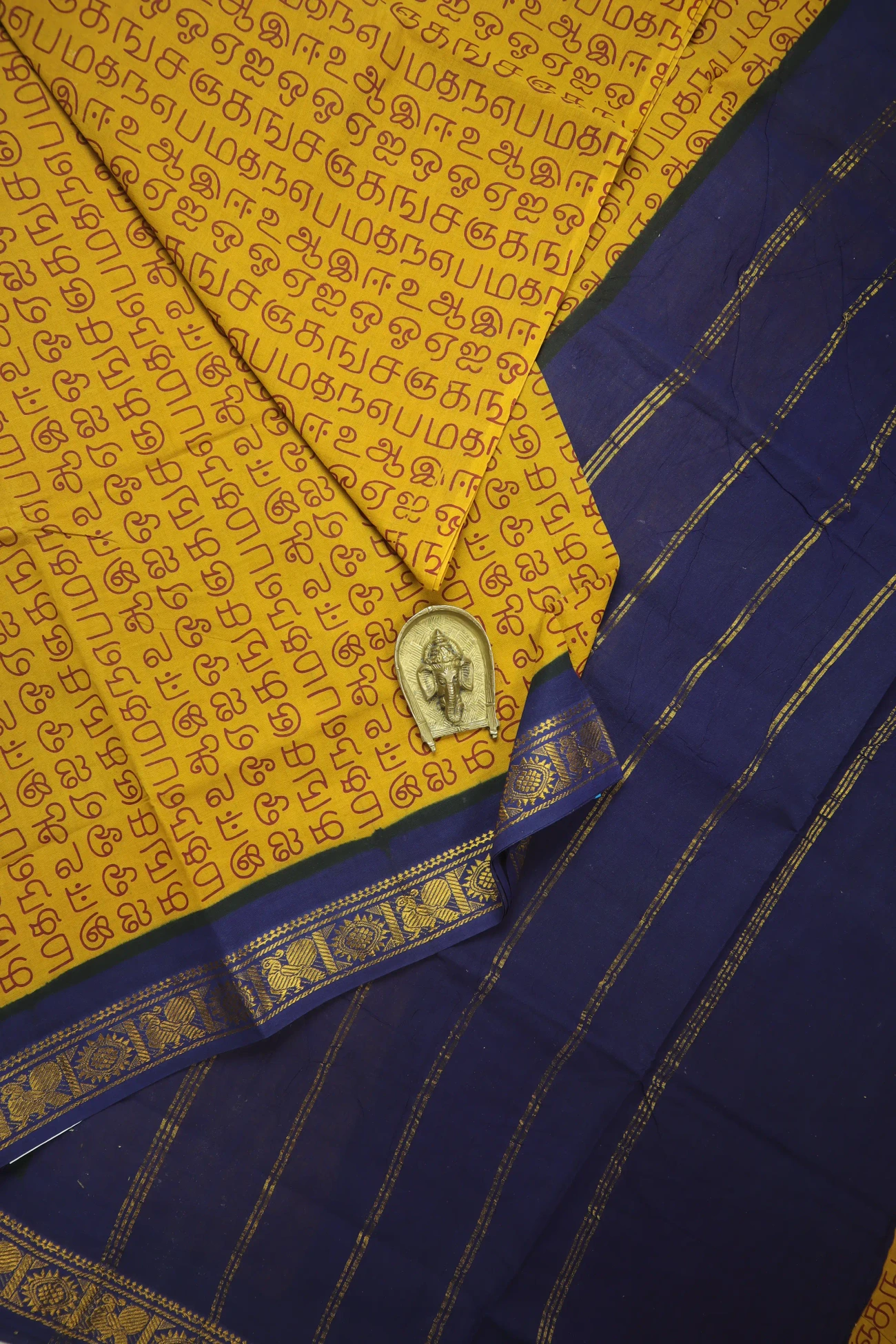 mustard-tamil-alphabets-madurai-sungudi-saree-ss006451-a