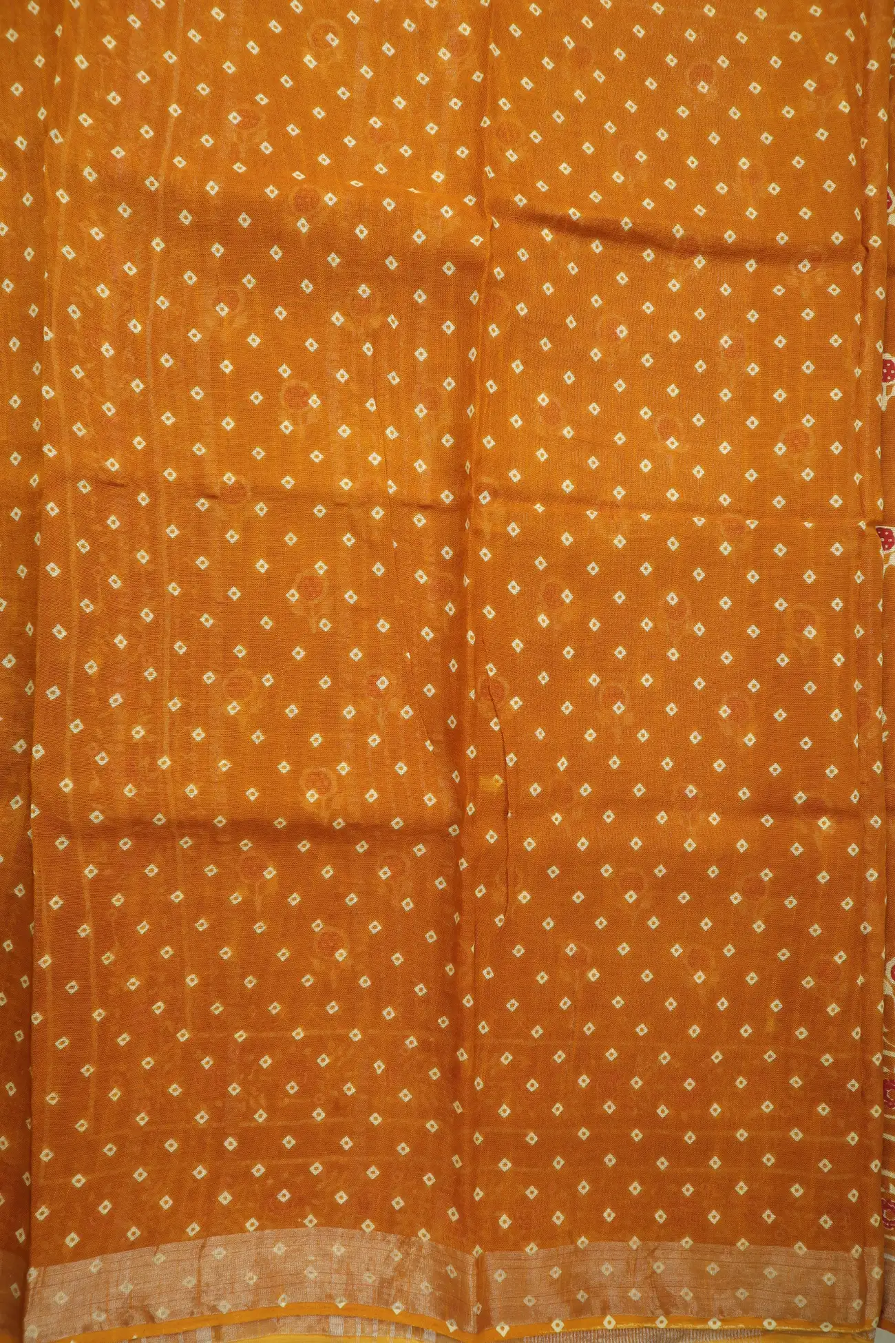 orange-flower-linen-block-printed-saree-lnp000208-c