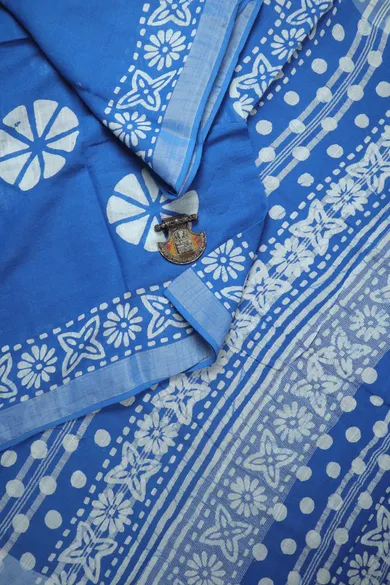blue-flower-linen-block-printed-saree-lnp000205-a