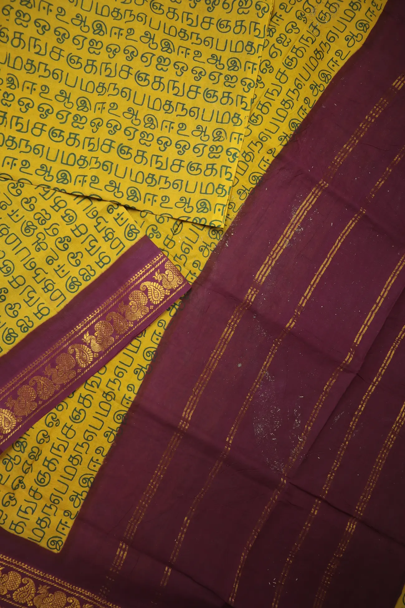 mustard-tamil-alphabets-madurai-sungudi-saree-ss006448-b