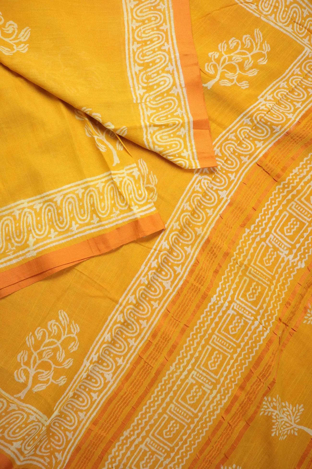 yellow-flower-linen-block-printed-saree-lnp000219-b
