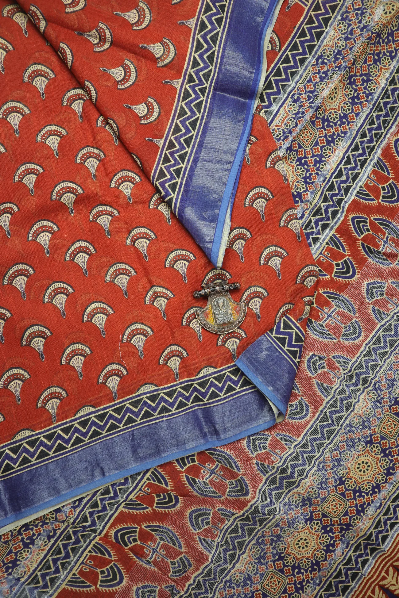 brick-flower-linen-block-printed-saree-lnp000188-a