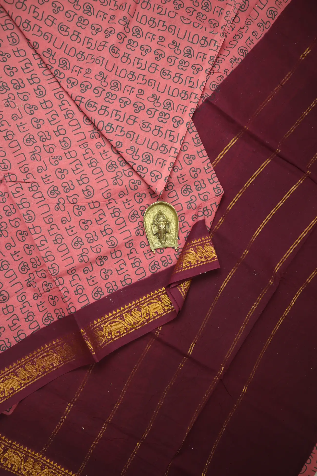 light-coral-tamil-alphabets-madurai-sungudi-saree-ss006440-a