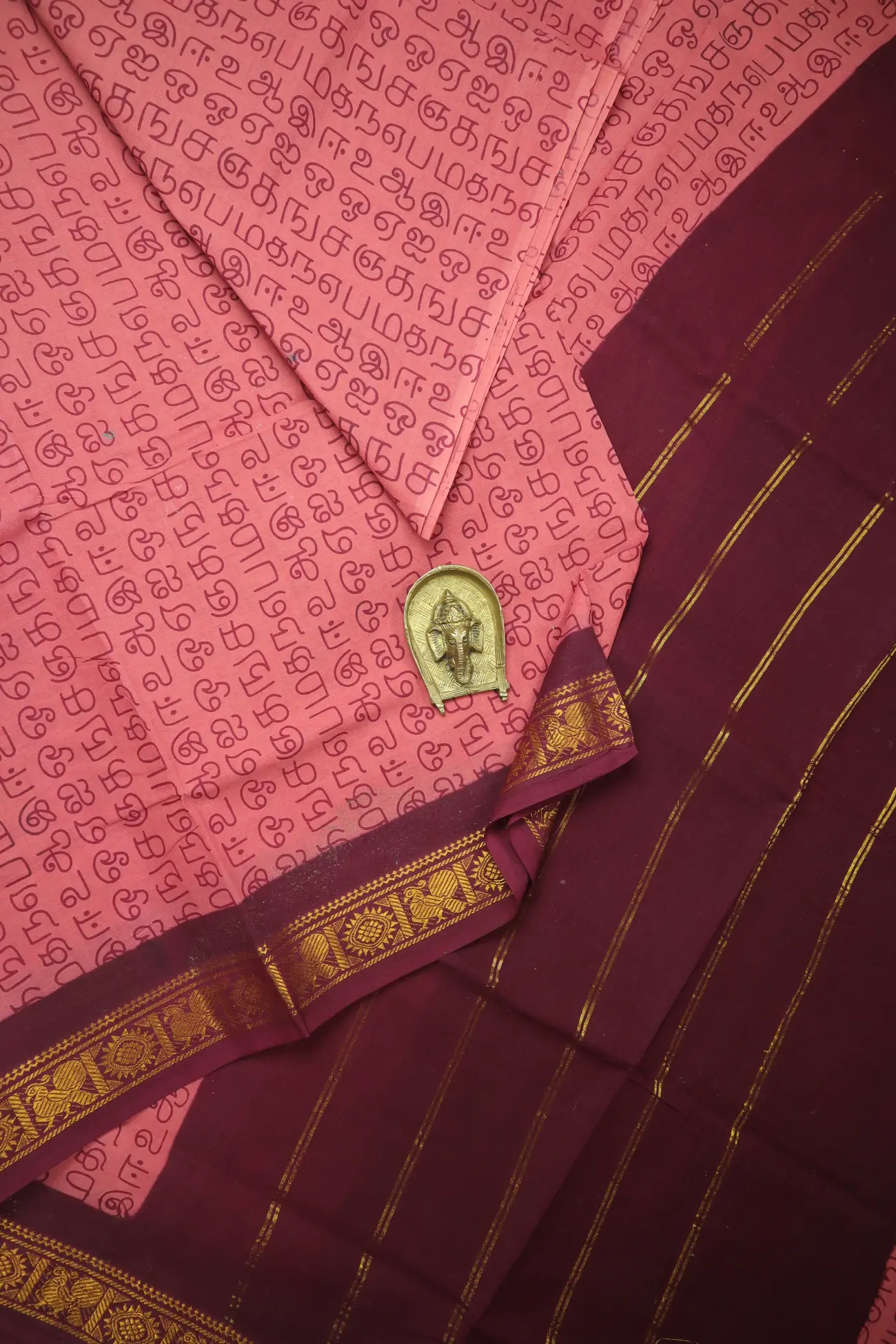 light-coral-tamil-alphabets-madurai-sungudi-saree-ss006444-a