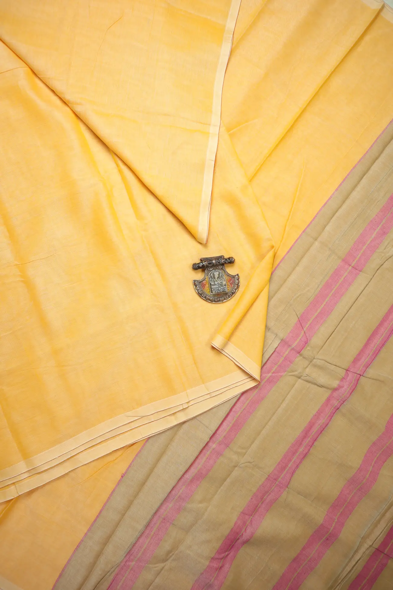 sandy-brown-plain-narayanpet-saree-pk003176-a