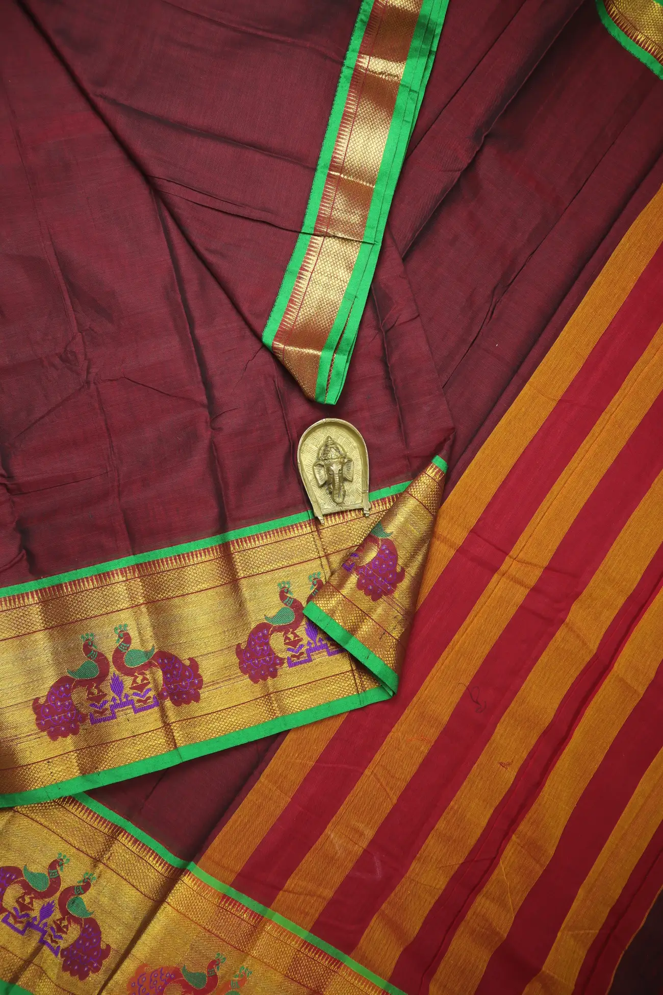 maroon-paithani-design-bavanji-border-narayanpet-saree-pk002800-a