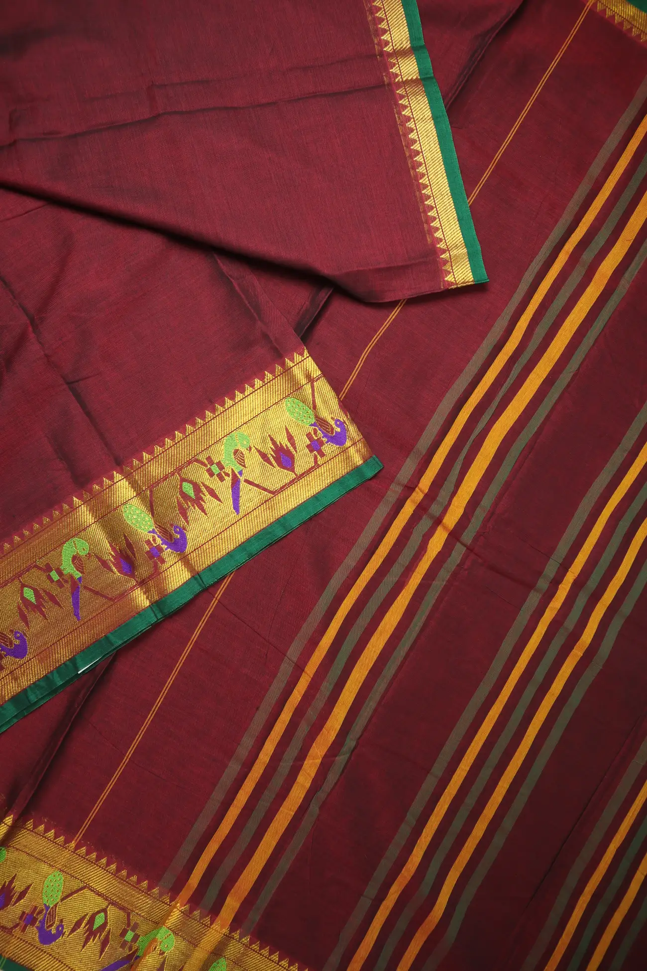 maroon-bavanji-border-paithani-design-narayanpet-saree-pk002801-b