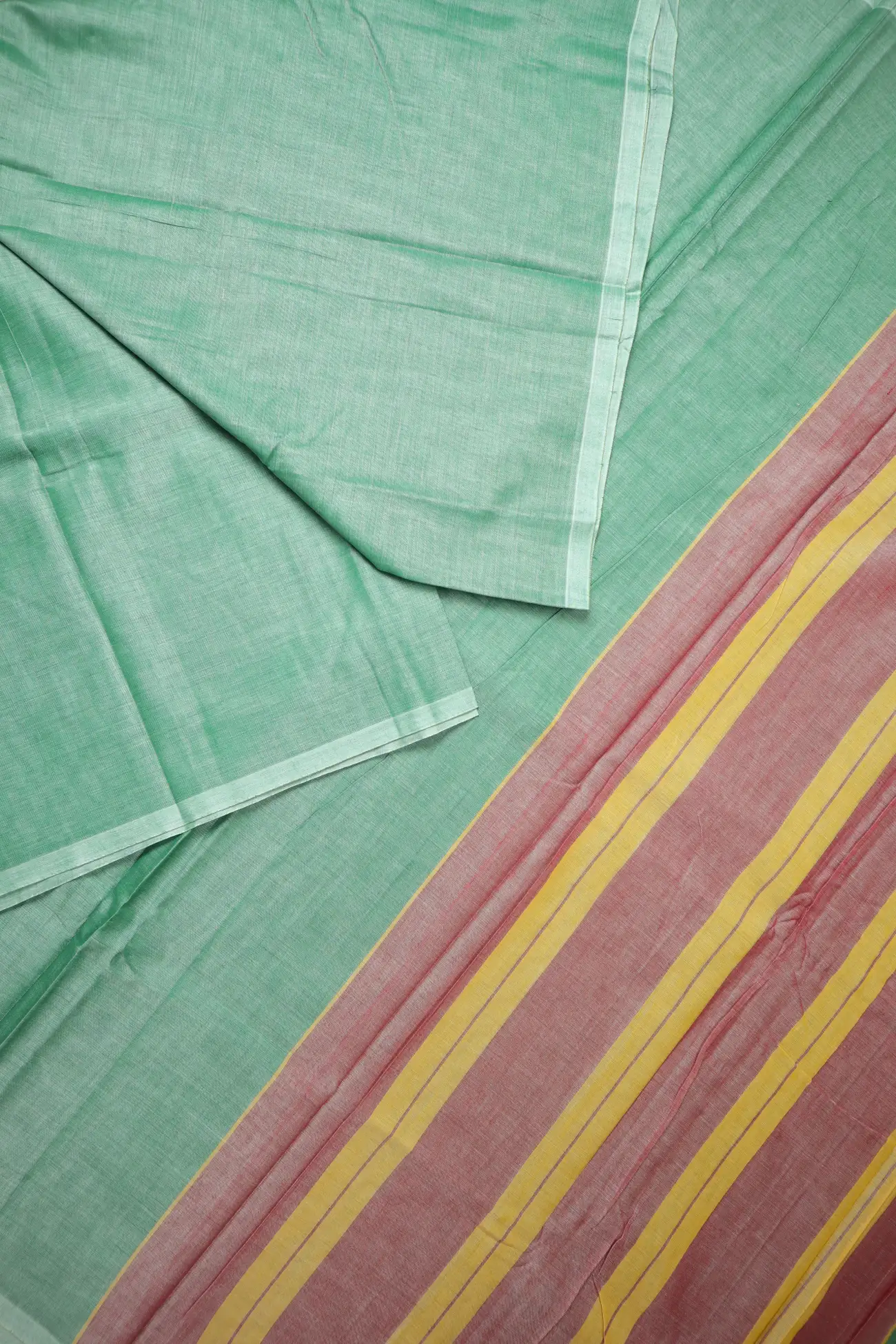 pista-green-plain-narayanpet-saree-pk003175-b