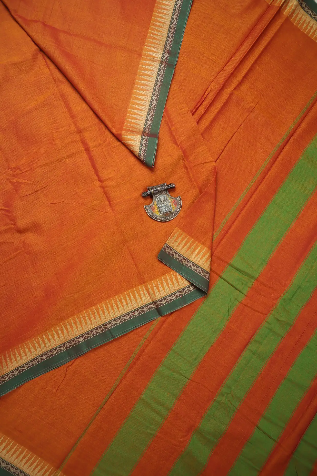 orange-oosi-gopuram-narayanpet-saree-pk003148-a