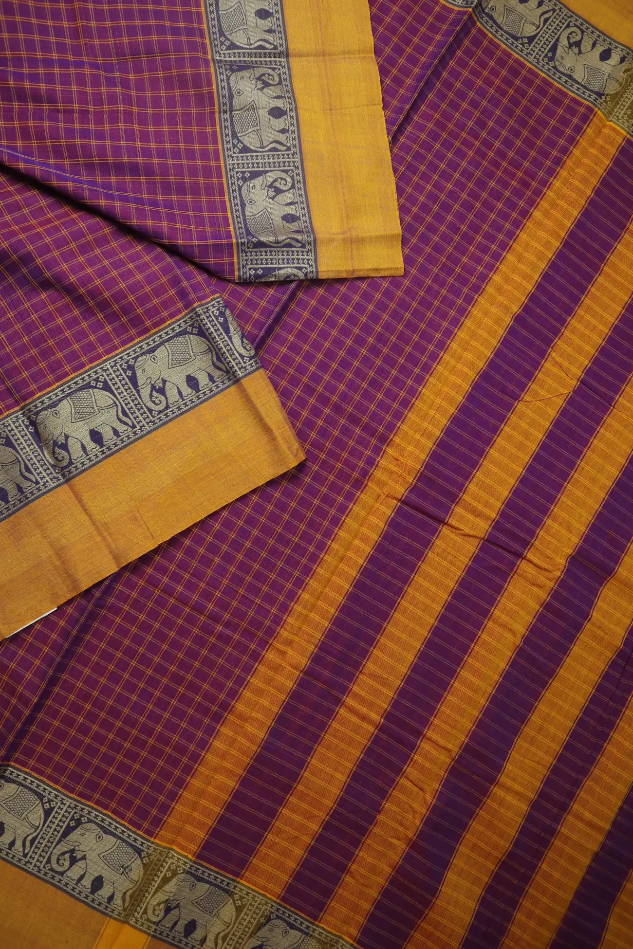 magenta-elephant-narayanpet-saree-pk002799-b
