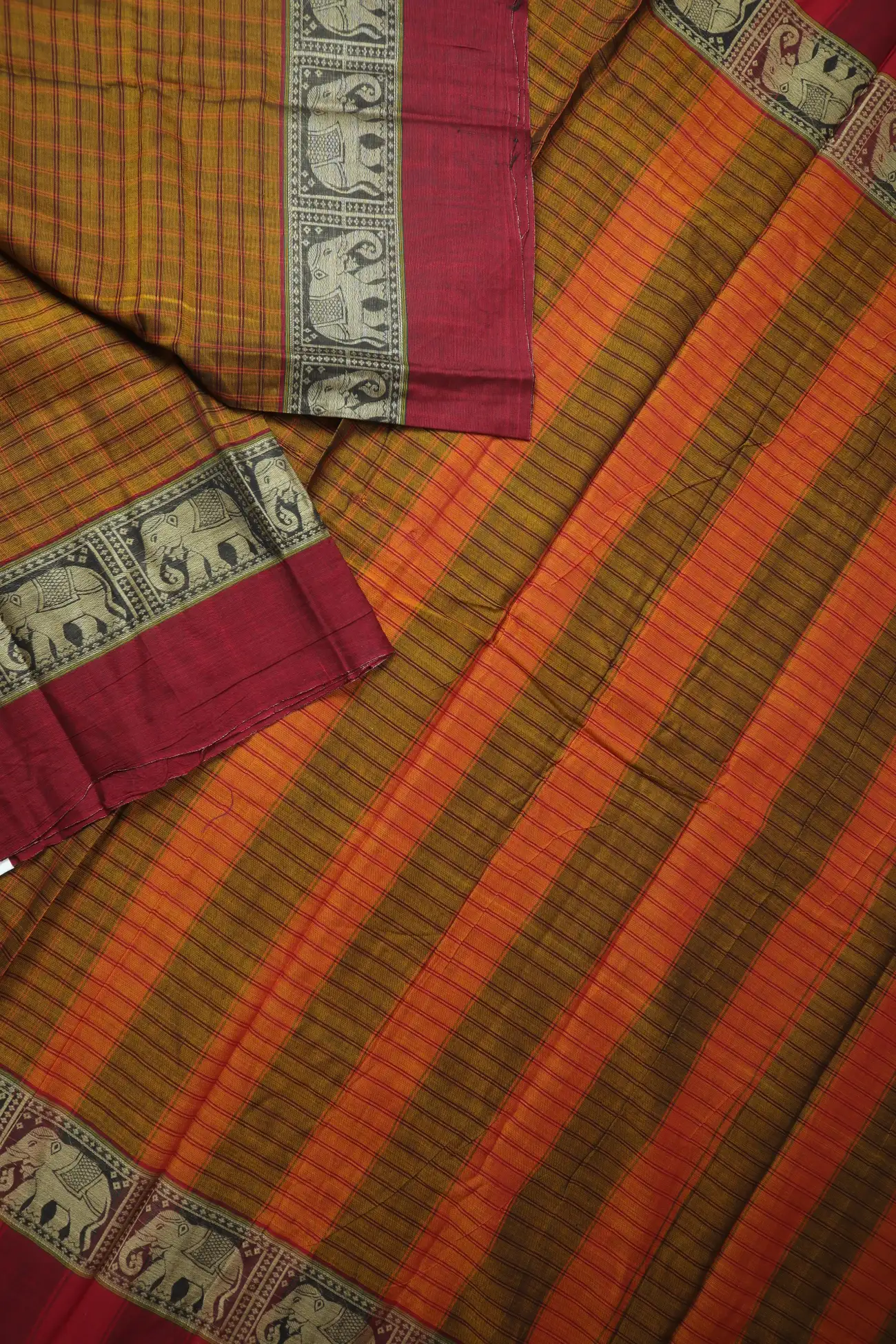 brown-elephant-narayanpet-saree-pk002792-b
