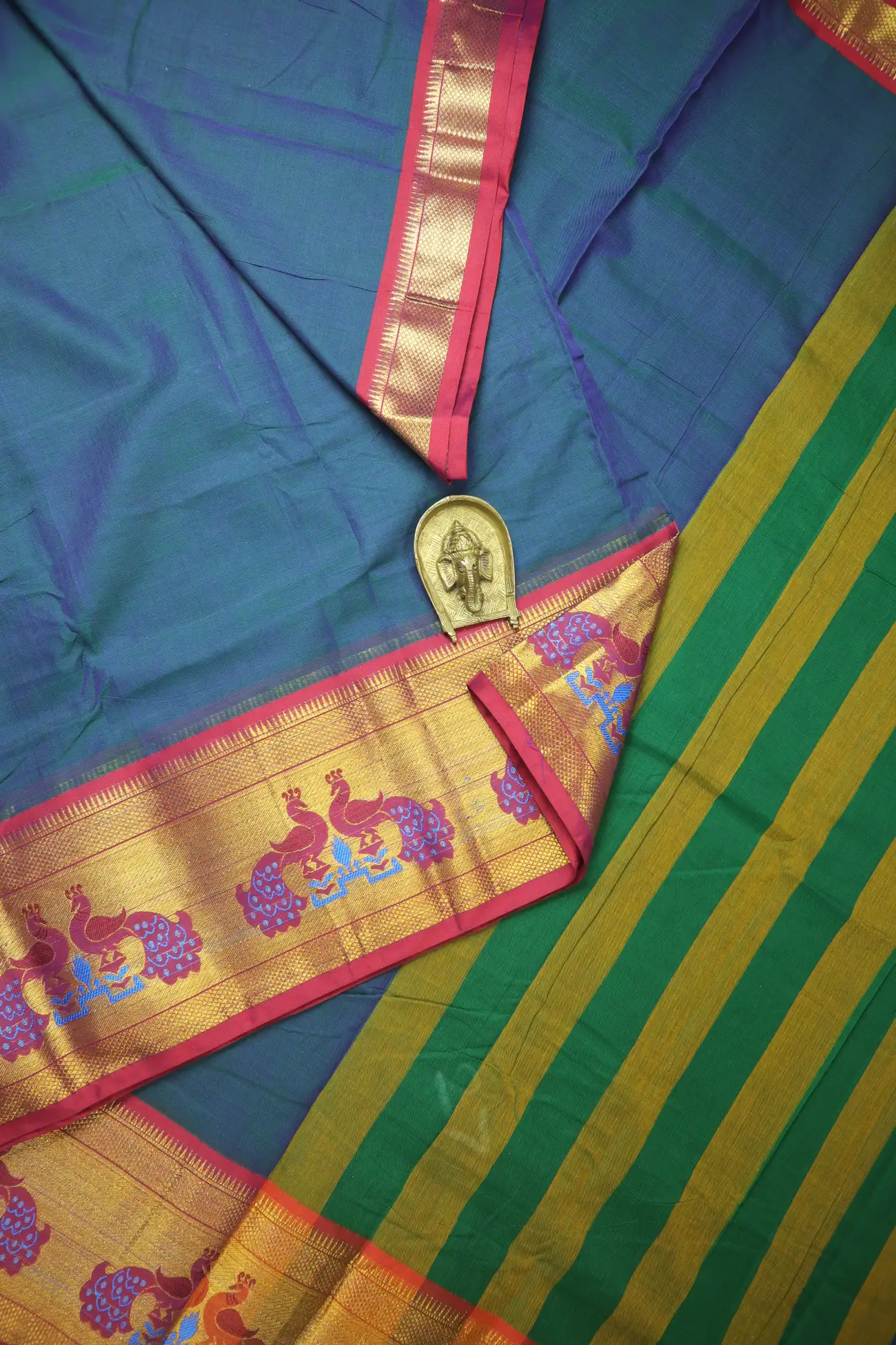 peacock-blue-paithani-design-narayanpet-saree-pk002804-a
