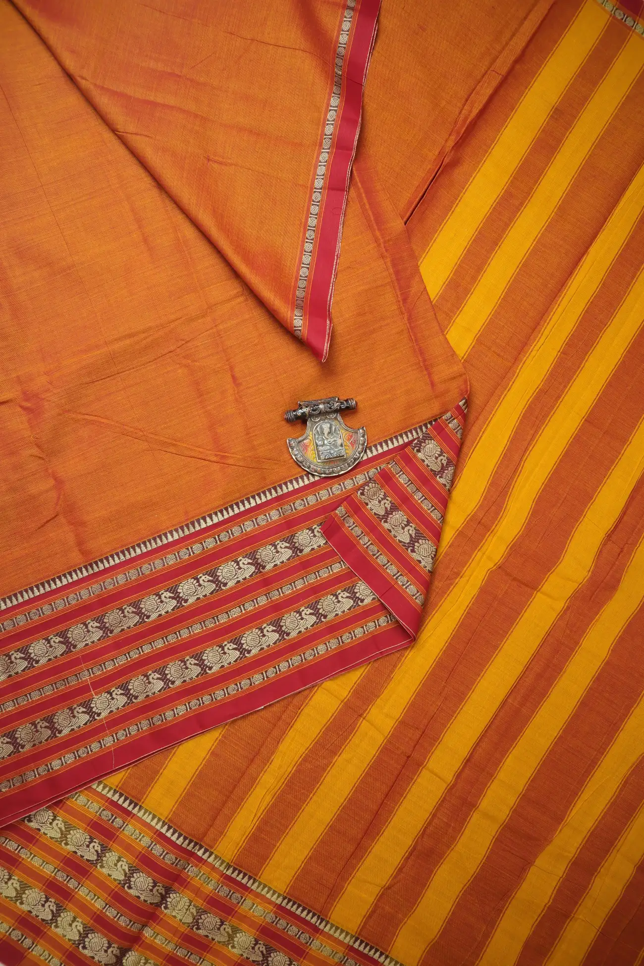 orange-red-ruthratcham-peacock-narayanpet-saree-pk002859-a