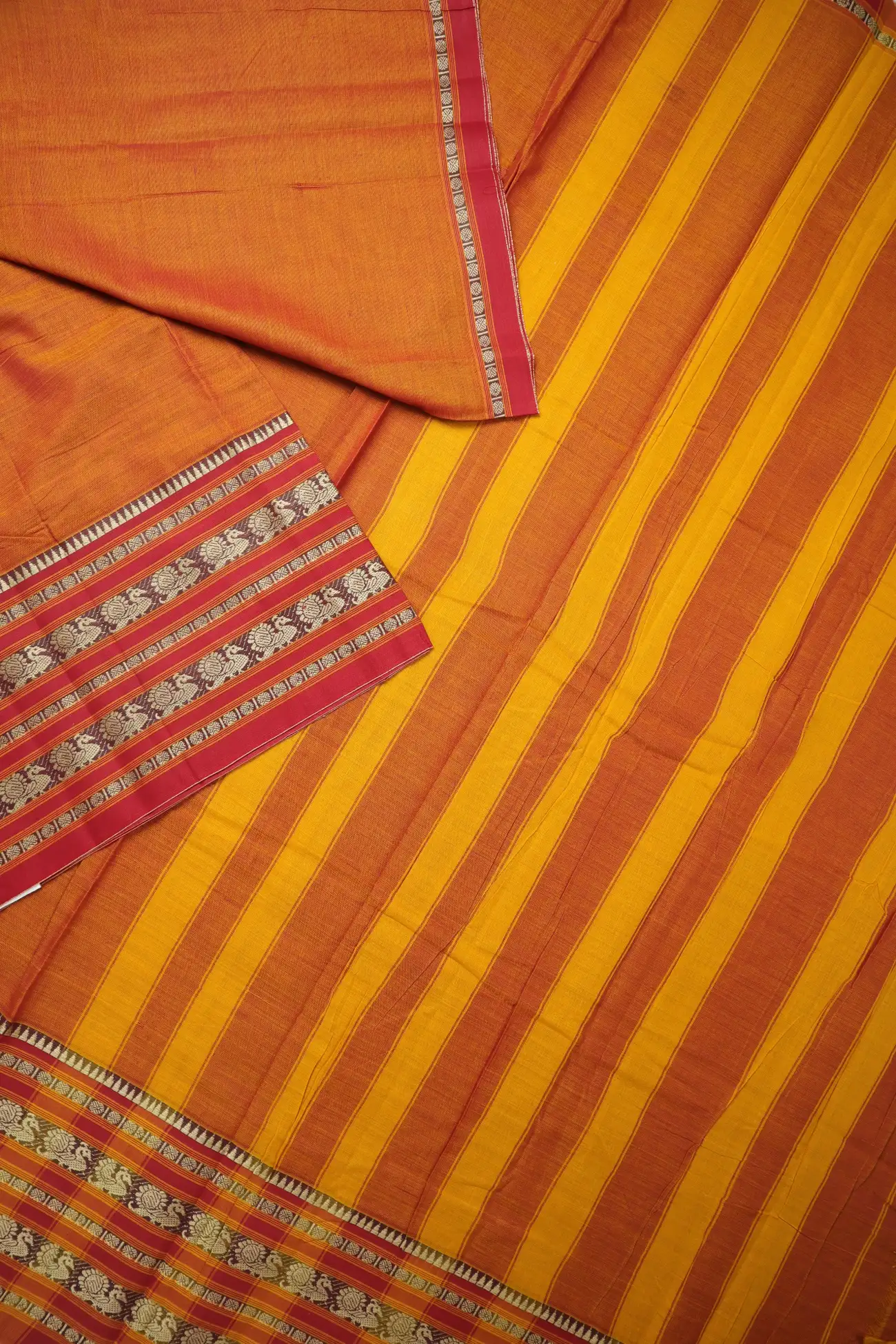 orange-red-ruthratcham-peacock-narayanpet-saree-pk002859-b